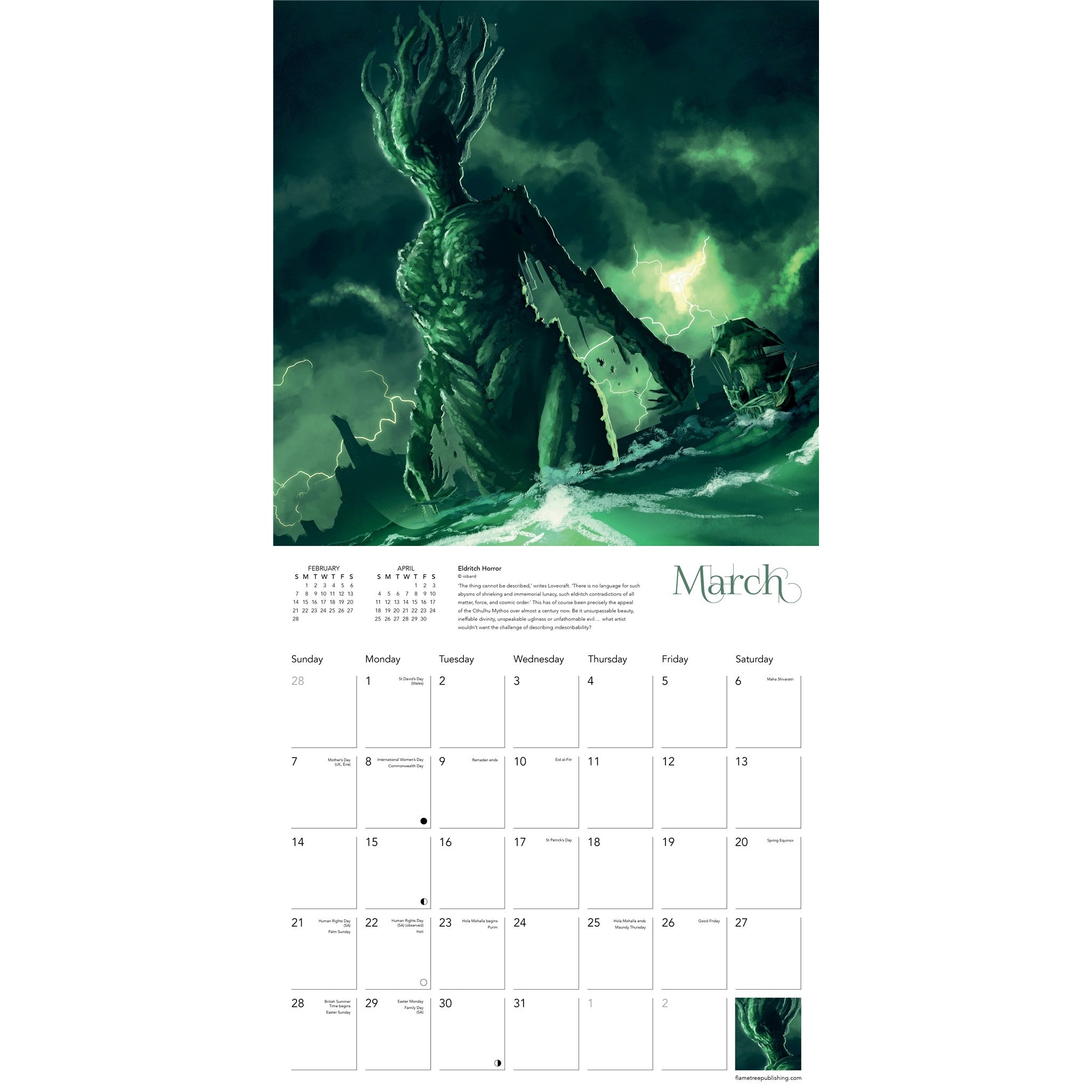 Cthulhu 2027 Wall Calendar - Online Only