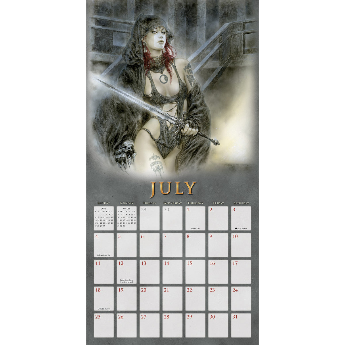 Calendrier mural 2027 The Fantasy Art of Royo