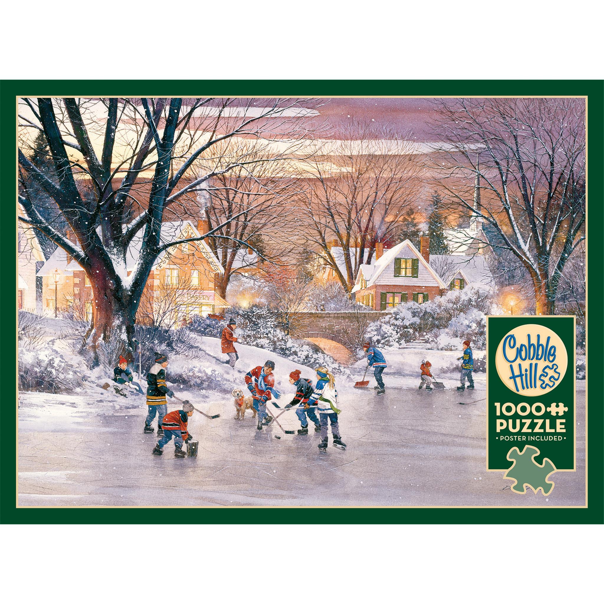 Puzzle exclusif Hockey Pond de 1000 pièces Cobble Hill