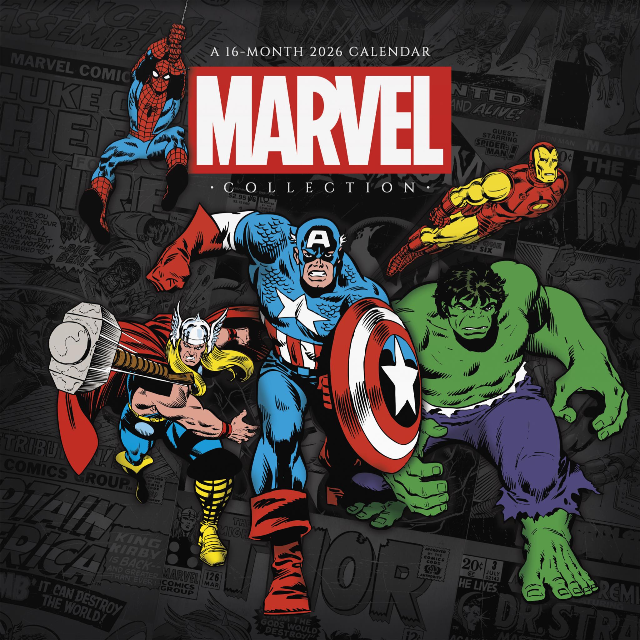 Calendrier mural Marvel Comics 2026