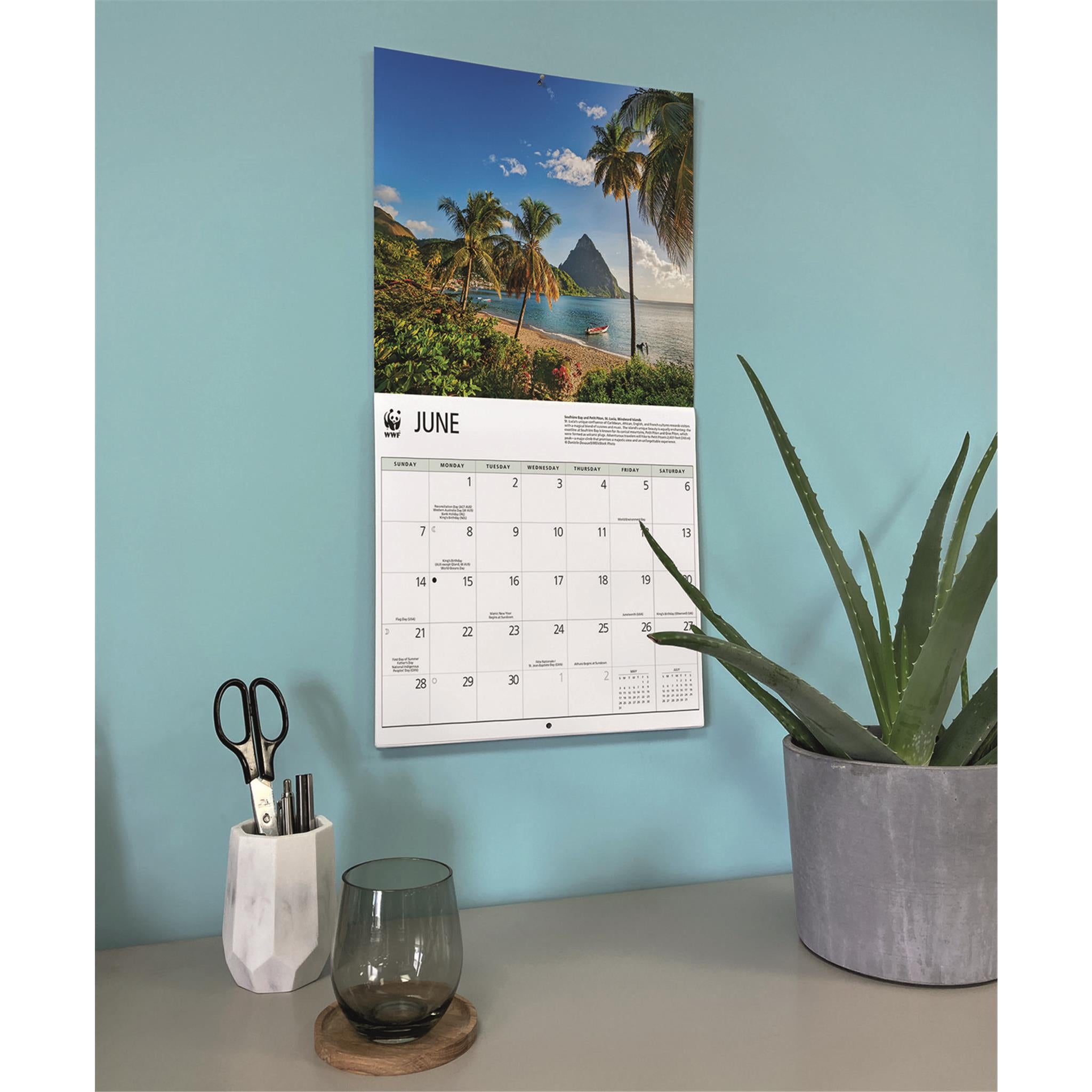 World Wildlife Fund Islands 2026 Wall Calendar