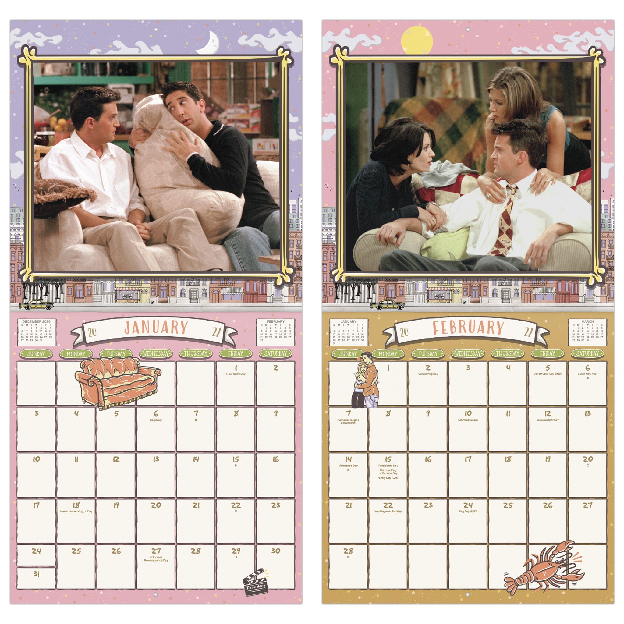 Friends 2027 Wall Calendar