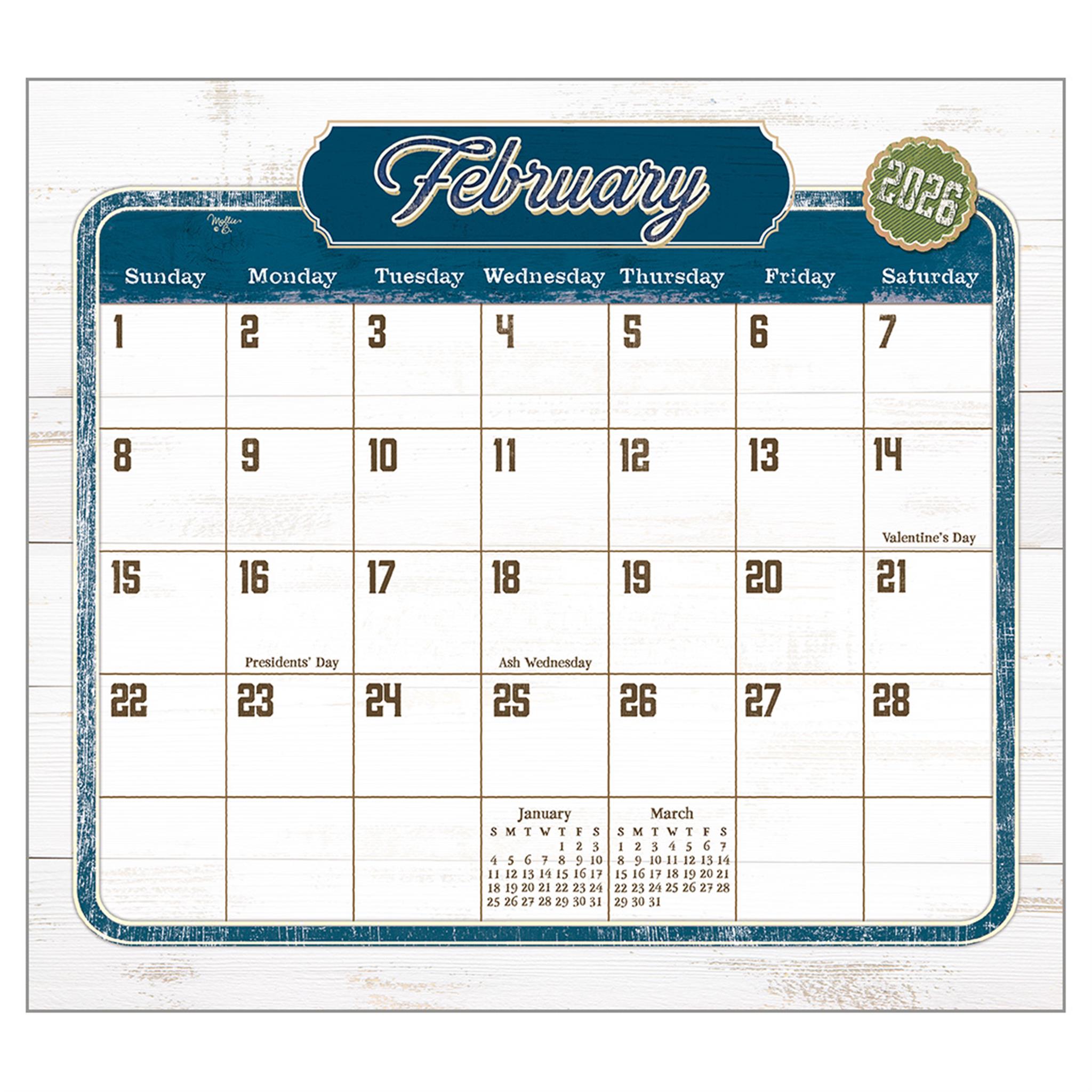 Calendrier mural de luxe Farm To Table 2026