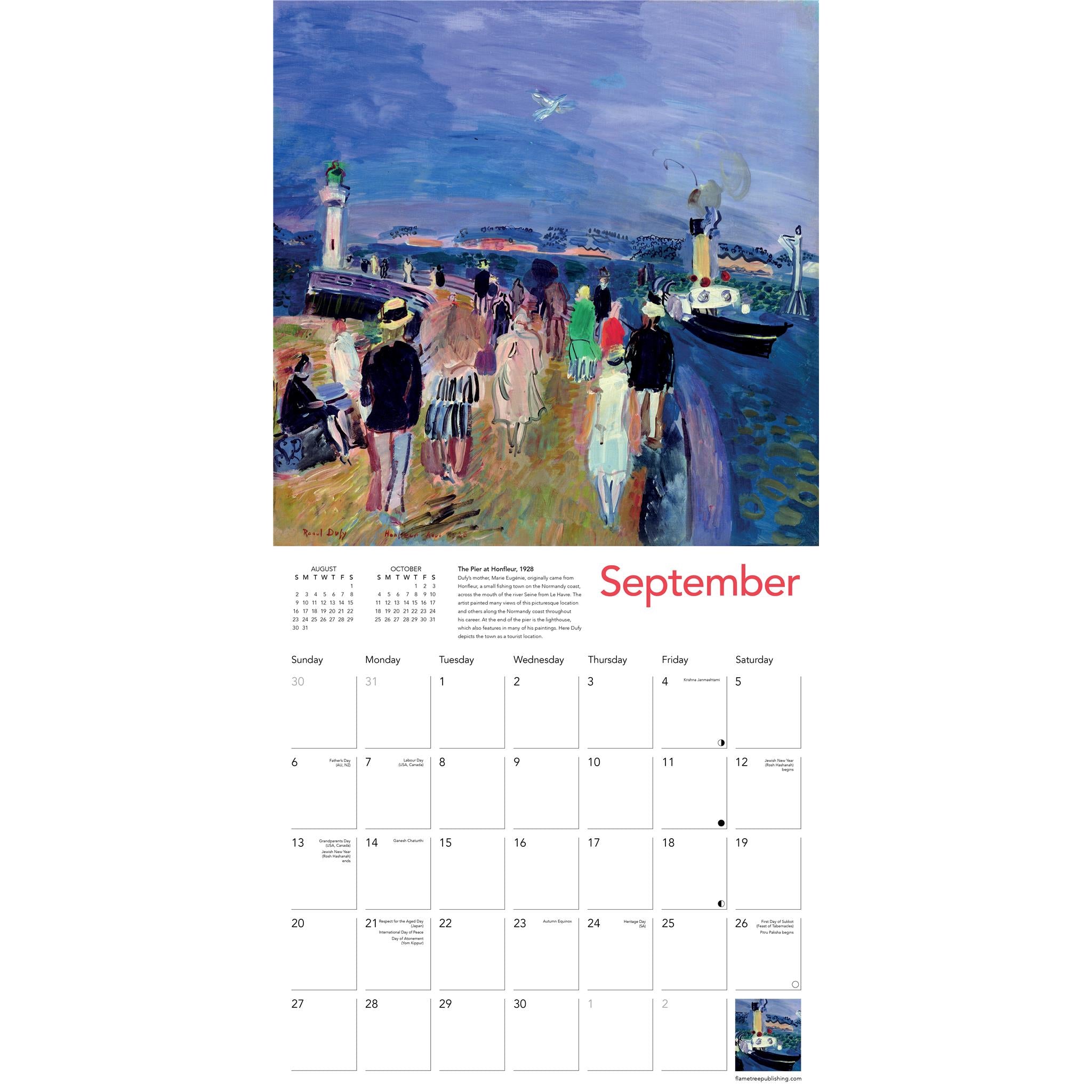 Raoul Dufy 2026 Wall Calendar - Online Only