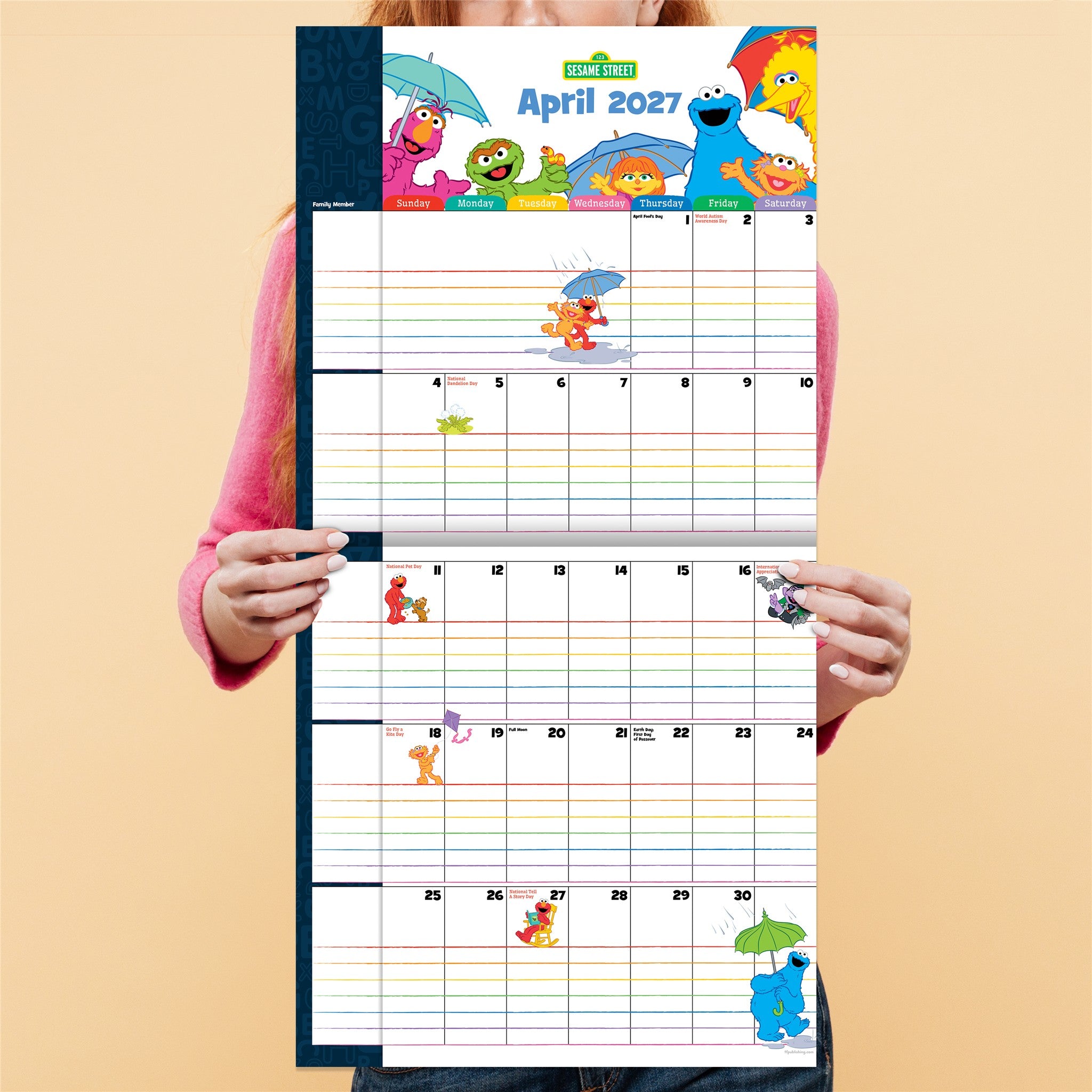 Sesame Street 2027 Wall Calendar - Online Only