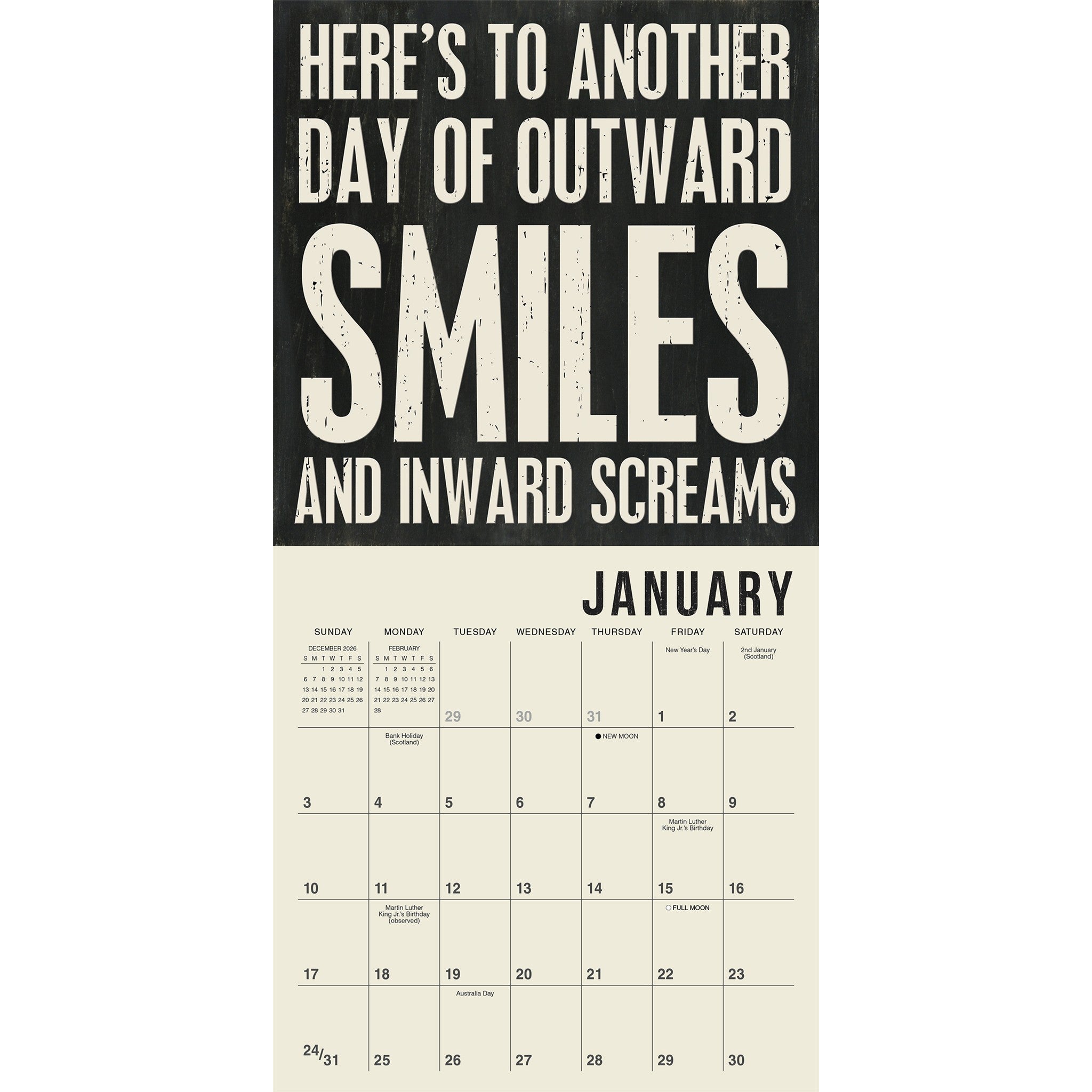 Words to Live By 2027 Mini Calendar