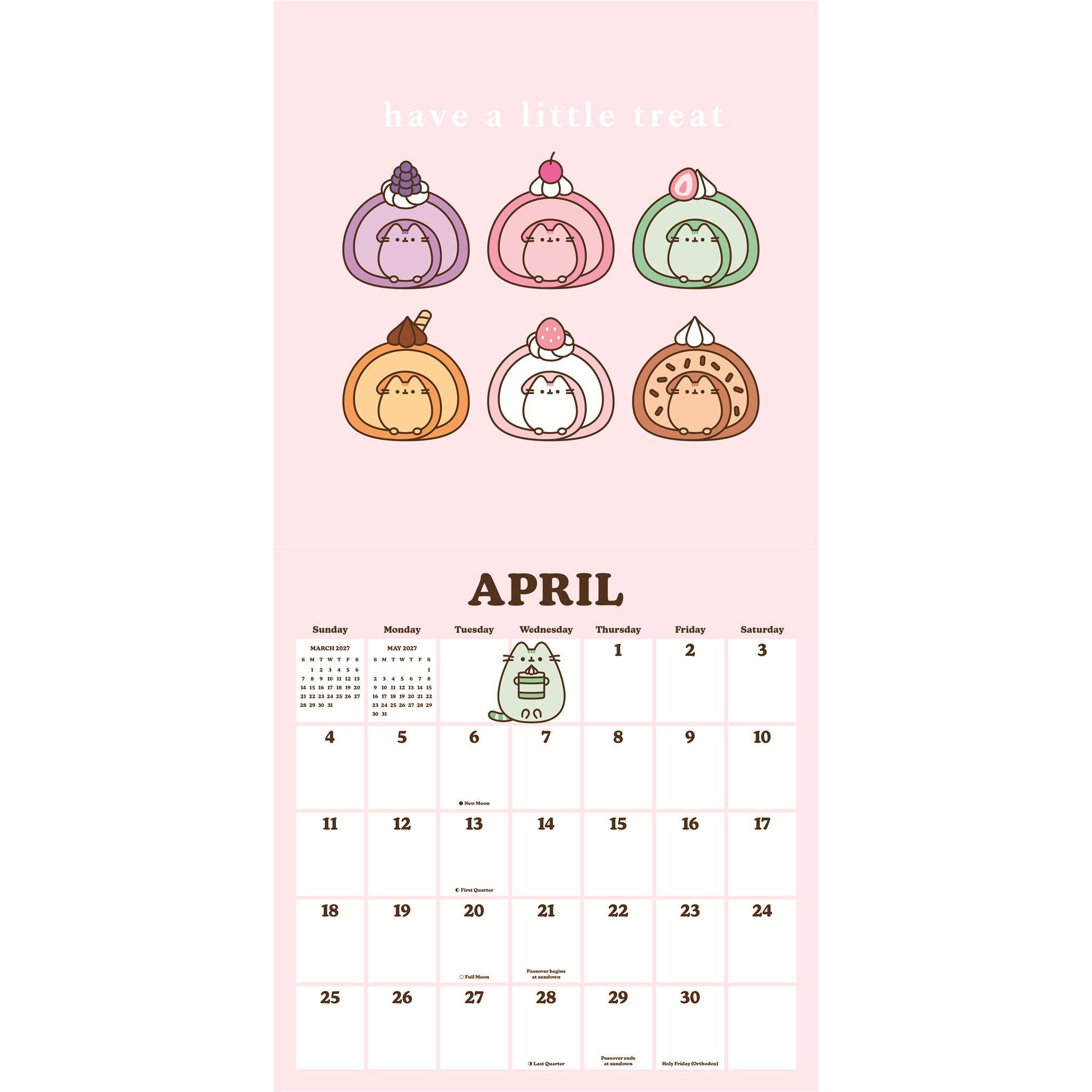 Calendrier Mural Pusheen 2027