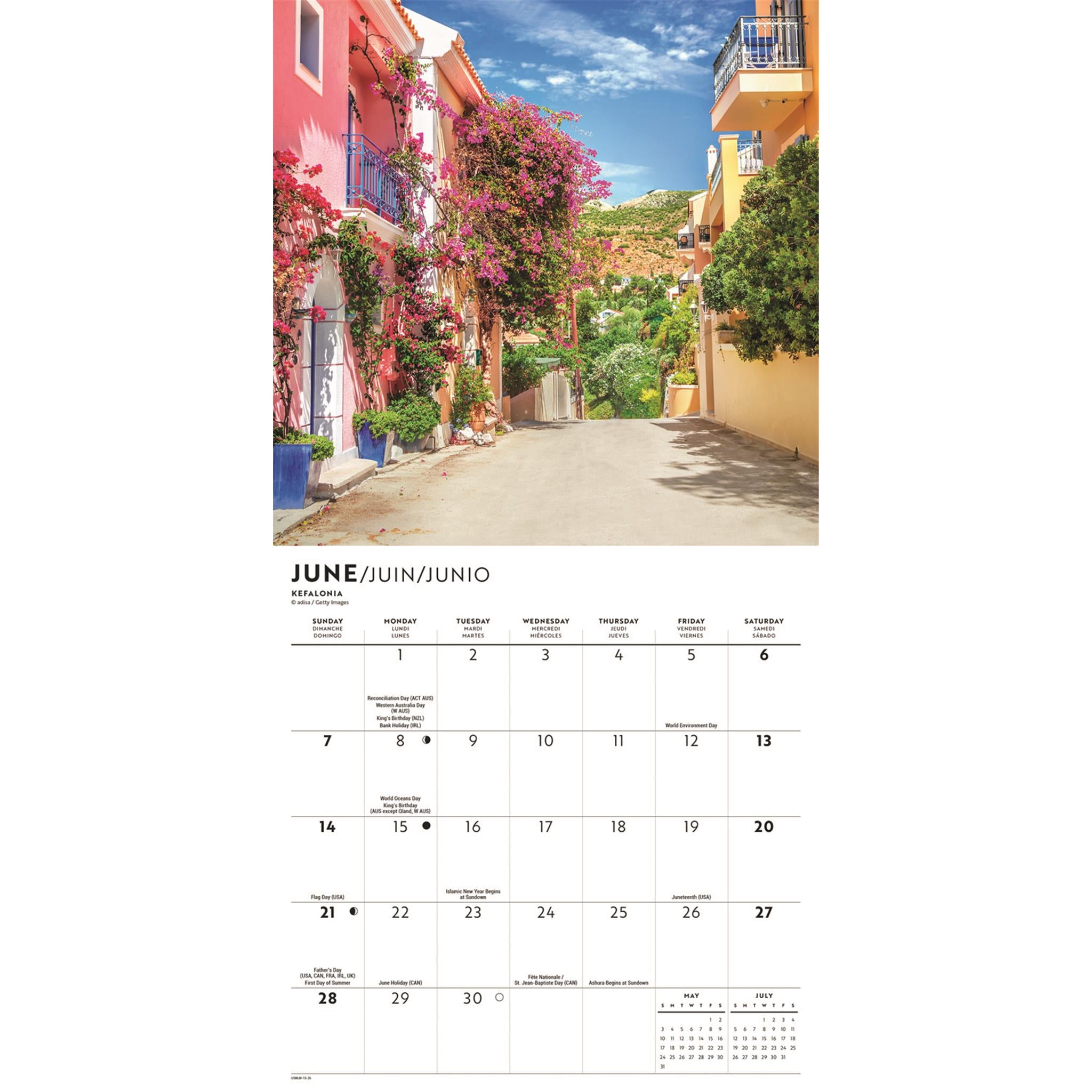 Greek Isles 2026 Mini Calendar