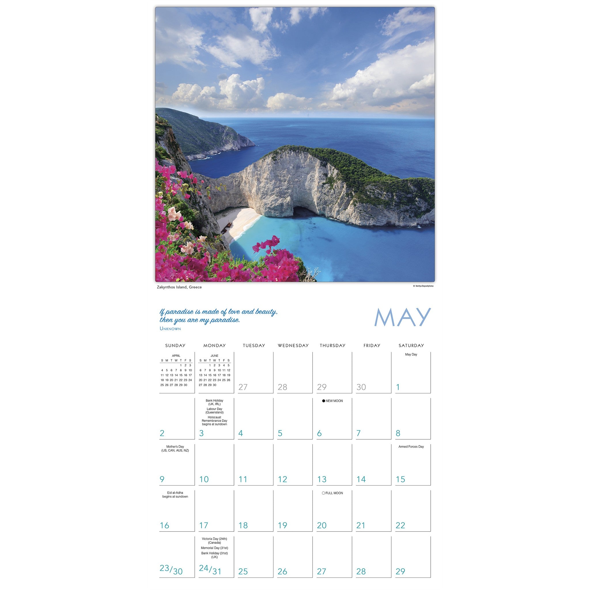 Islands in the Sun 2027 Wall Calendar