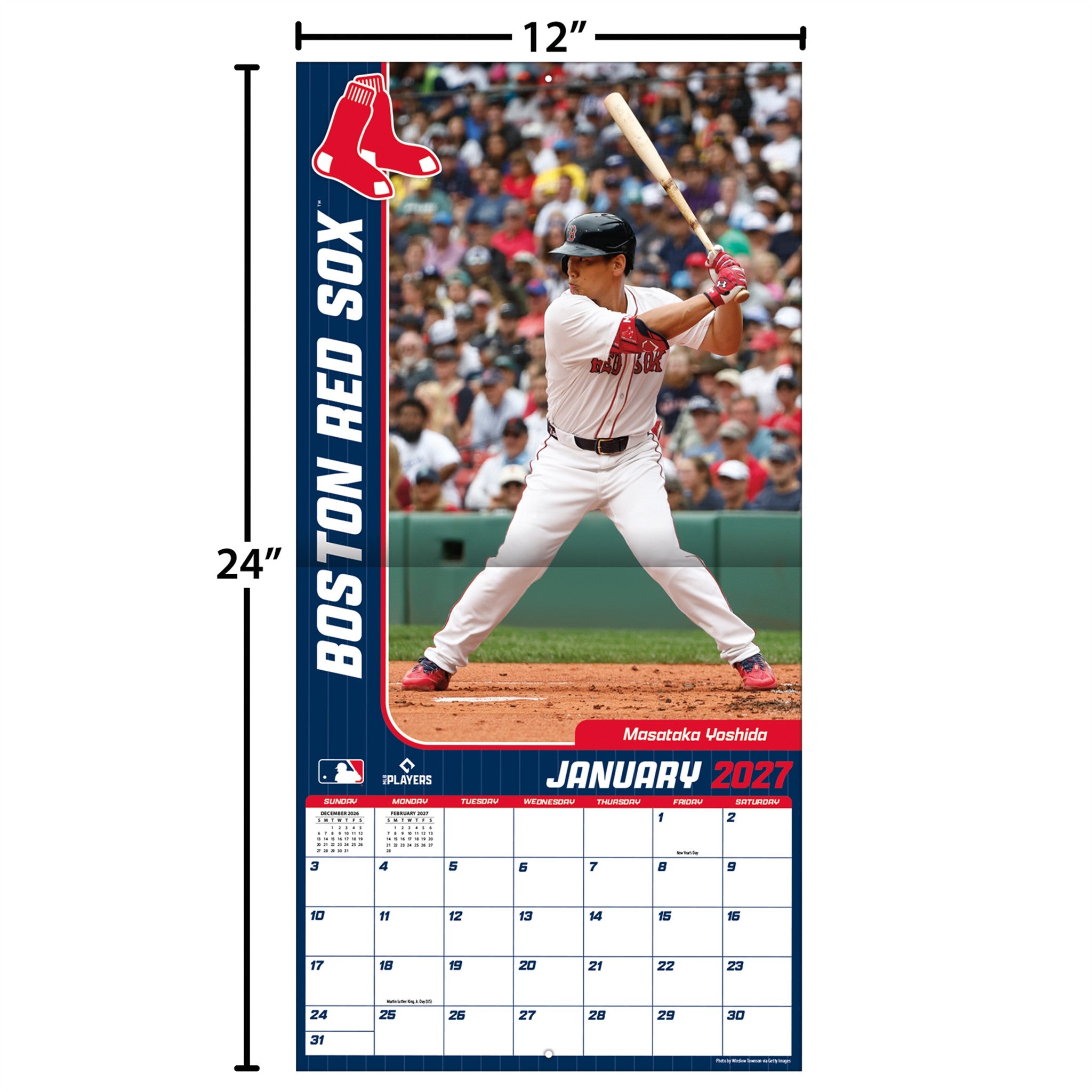 MLB Boston Red Sox 2027 Wall Calendar