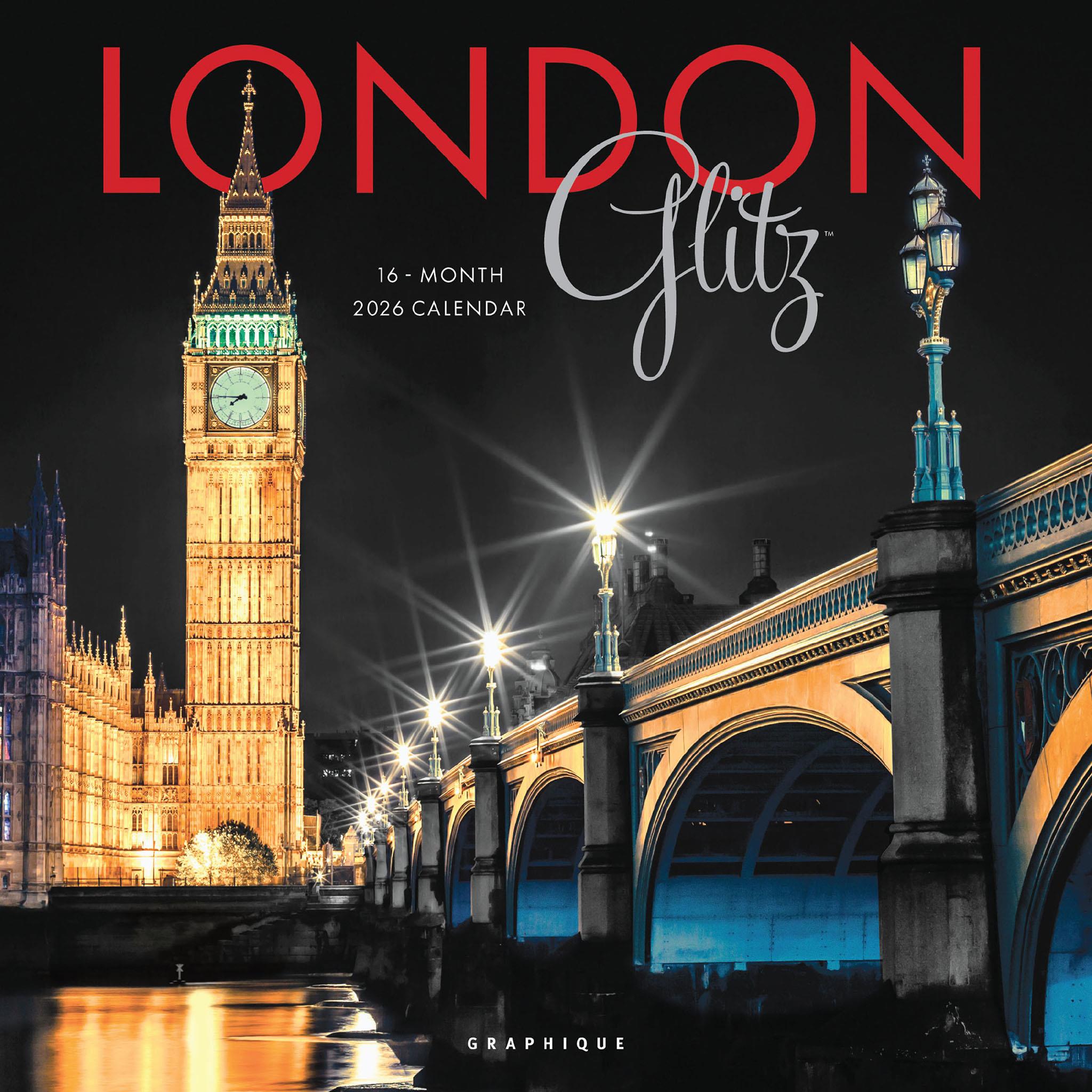 Mini-calendrier London Glitz 2026