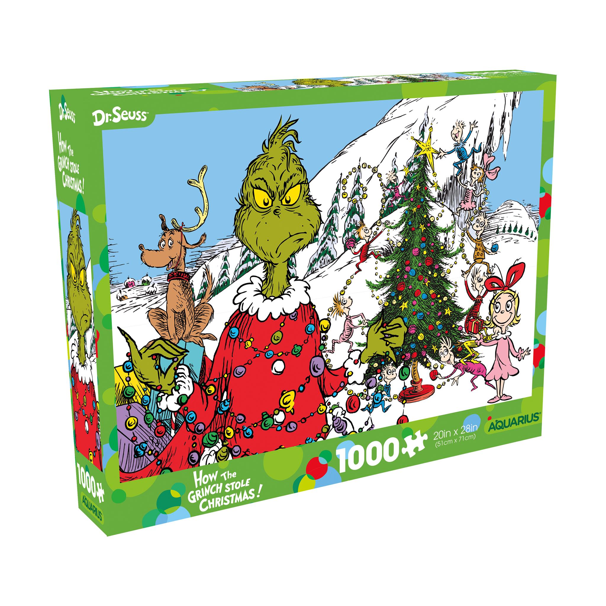 Puzzle de 1000 pièces Grinch Noël Paillettes Neige