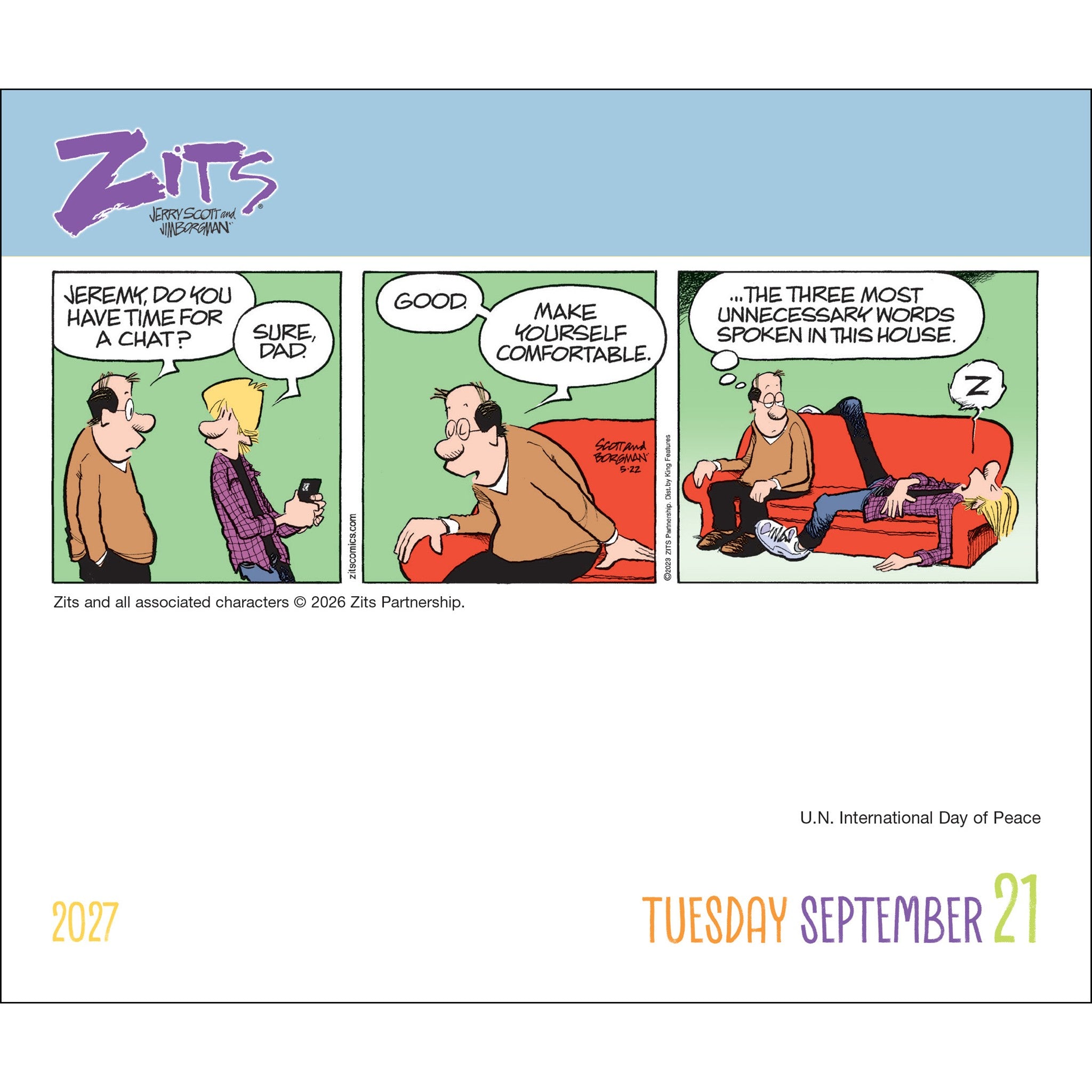 Zits 2027 Box Calendar