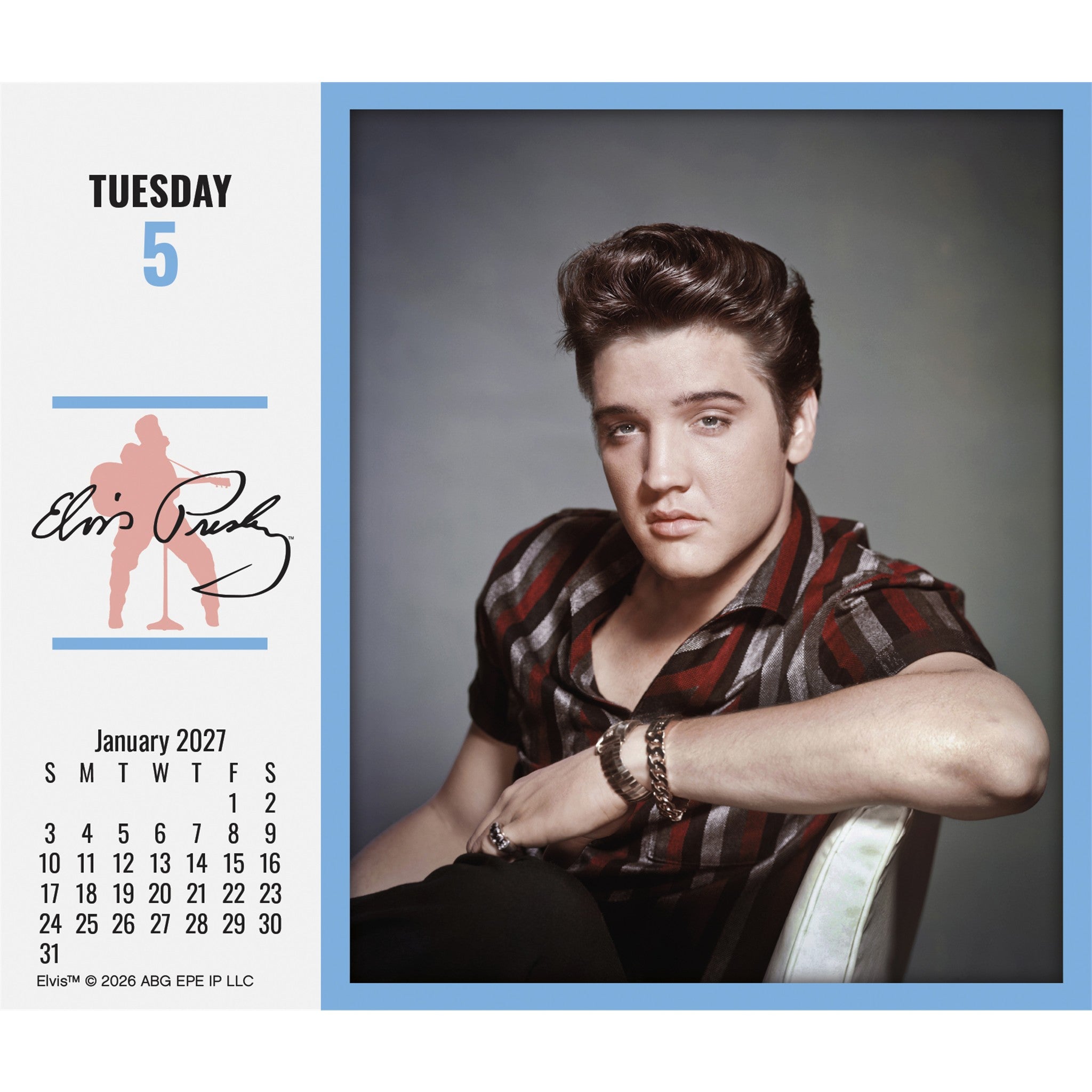 Elvis Presley 2027 Box Calendar