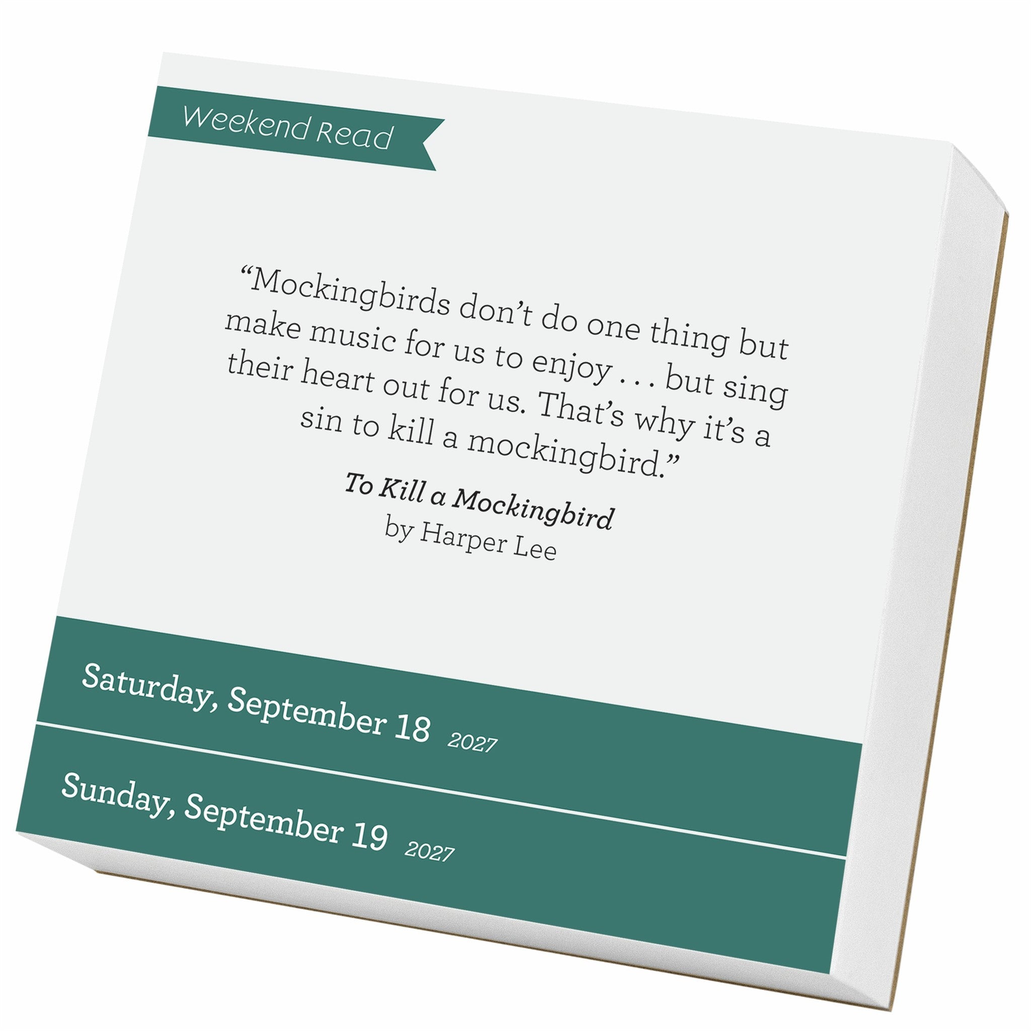 A Book Lover's Year 2027 Box Calendar - Online Only