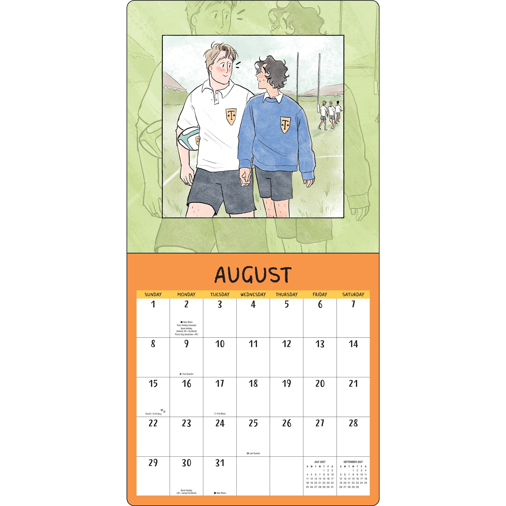 Heartstopper with Poster 2027 Wall Calendar