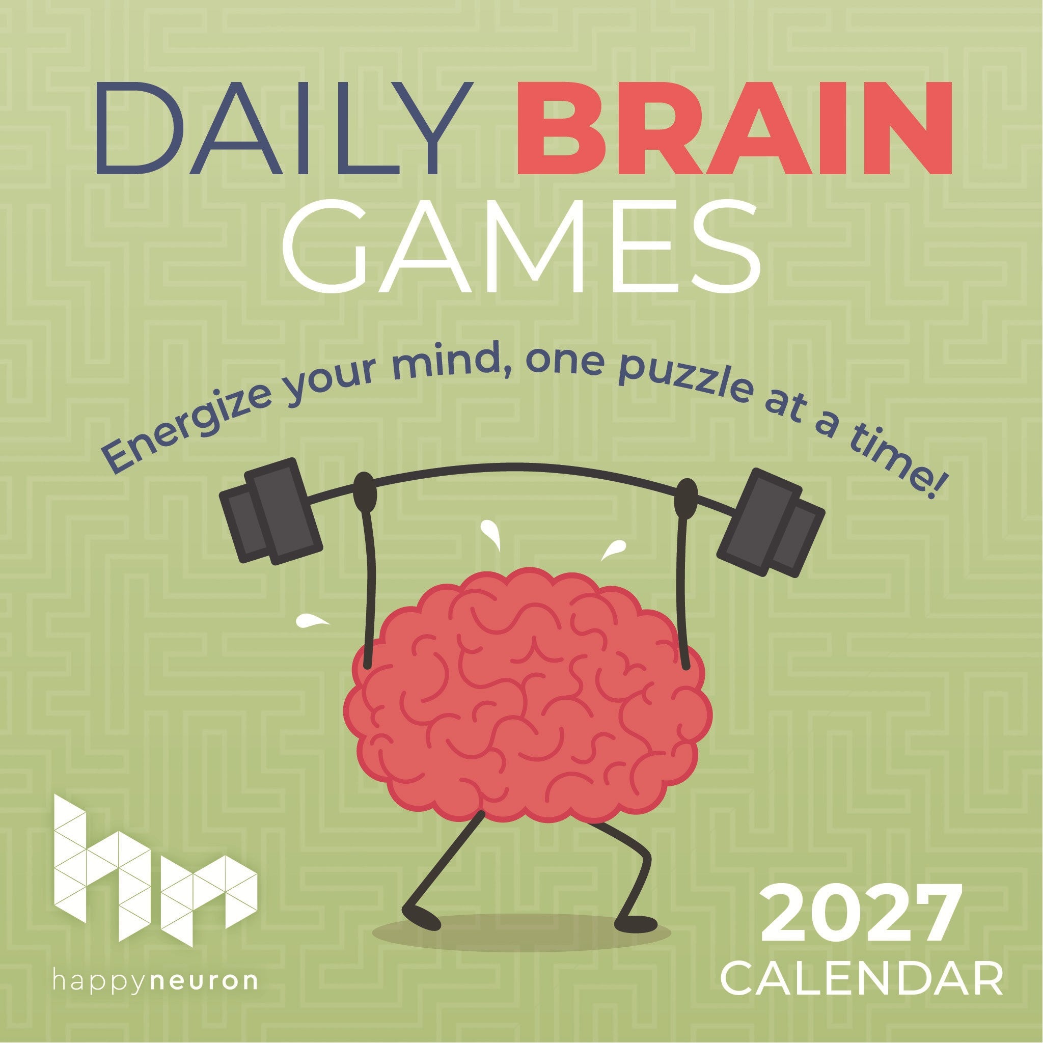Calendrier de bureau 2027 de jeux cérébraux quotidiens - En ligne seulement