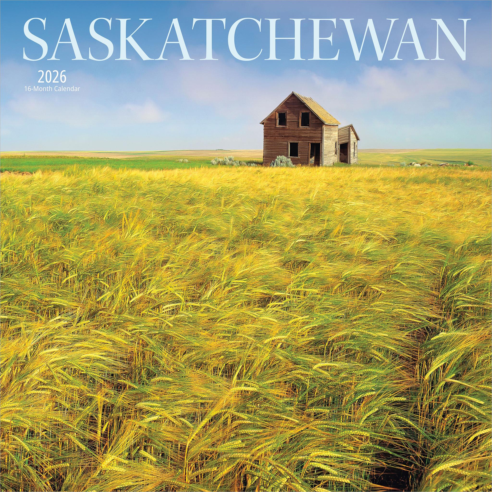 Calendrier mural de la Saskatchewan 2026