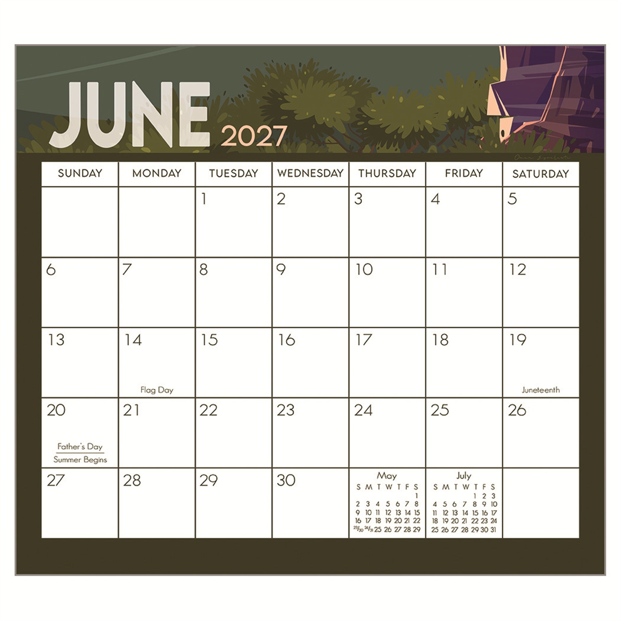 Adventure 2027 Wall Calendar