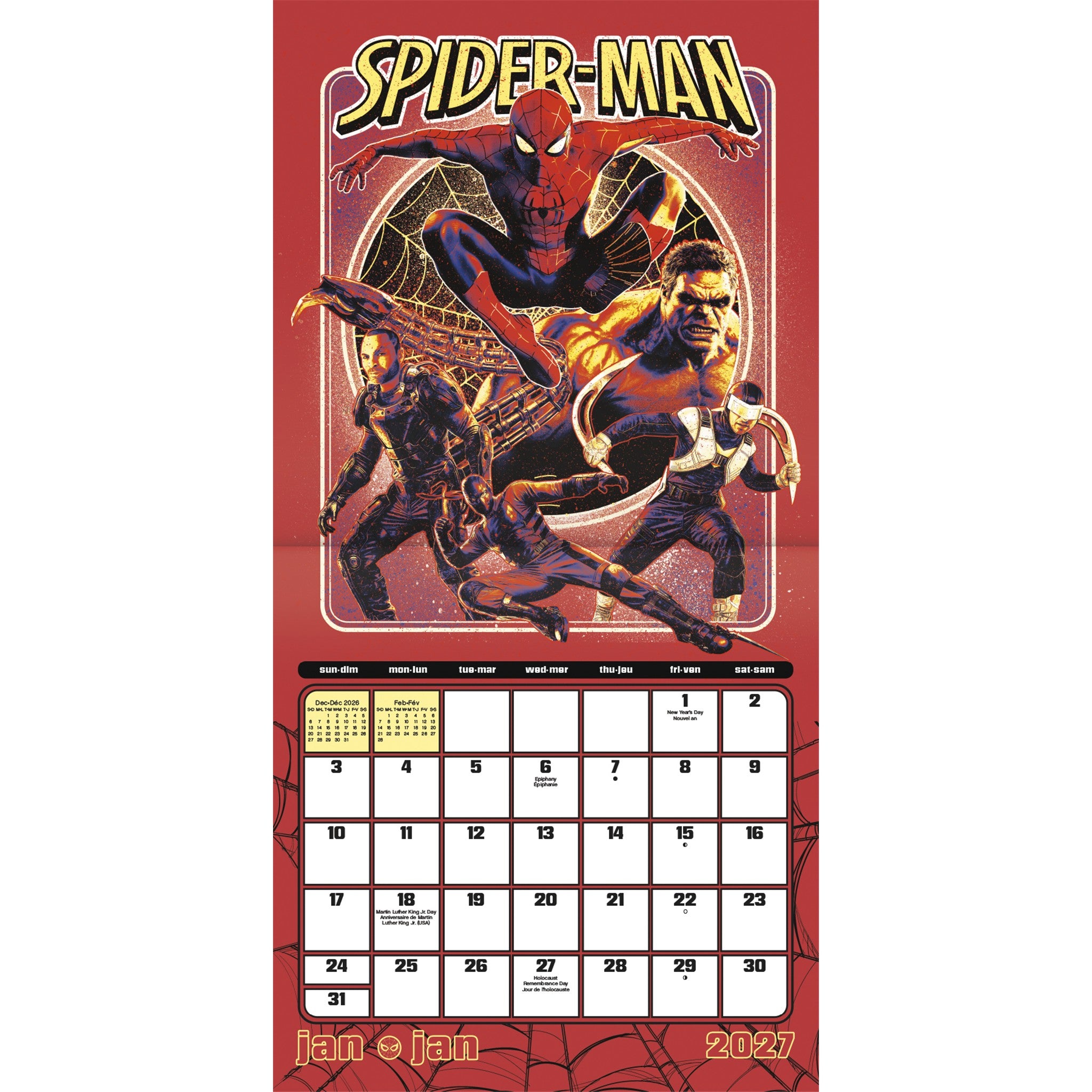 Spider-Man Brand New Day 2027 Wall Calendar
