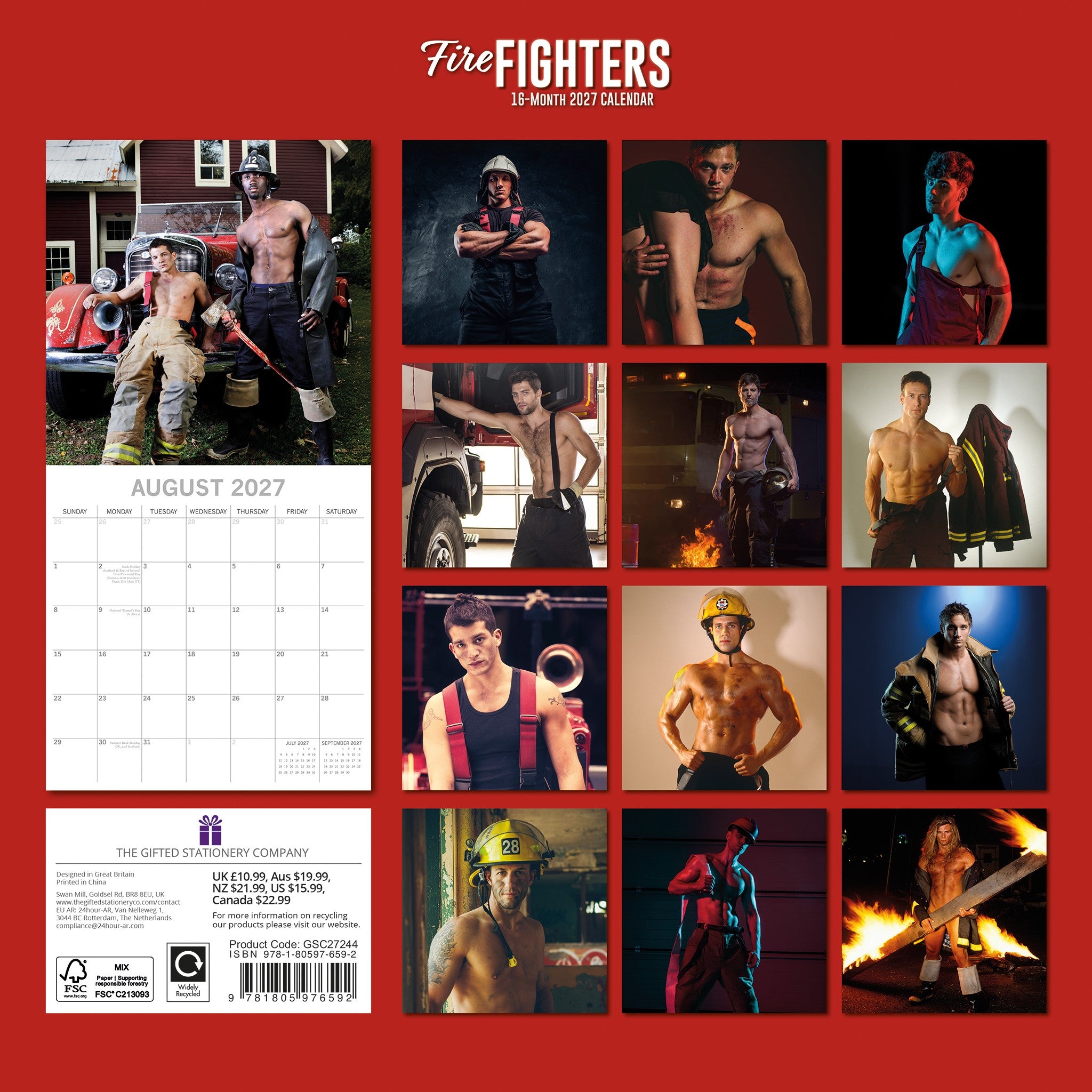 Firefighters 2027 Wall Calendar