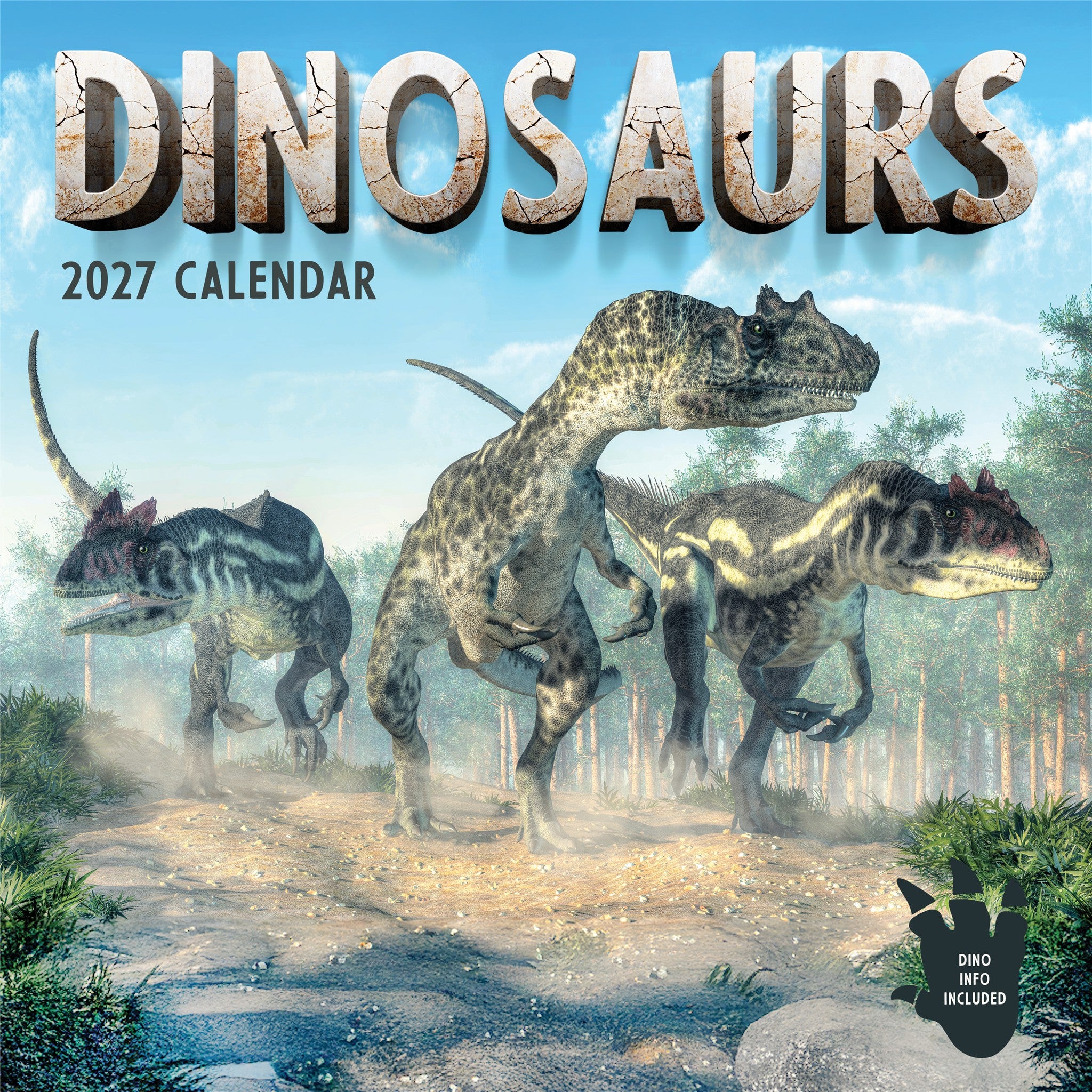 Dinosaurs 2027 Wall Calendar