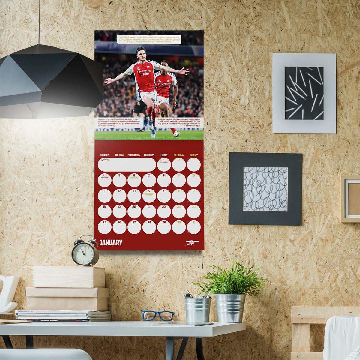 Arsenal 2027 Wall Calendar