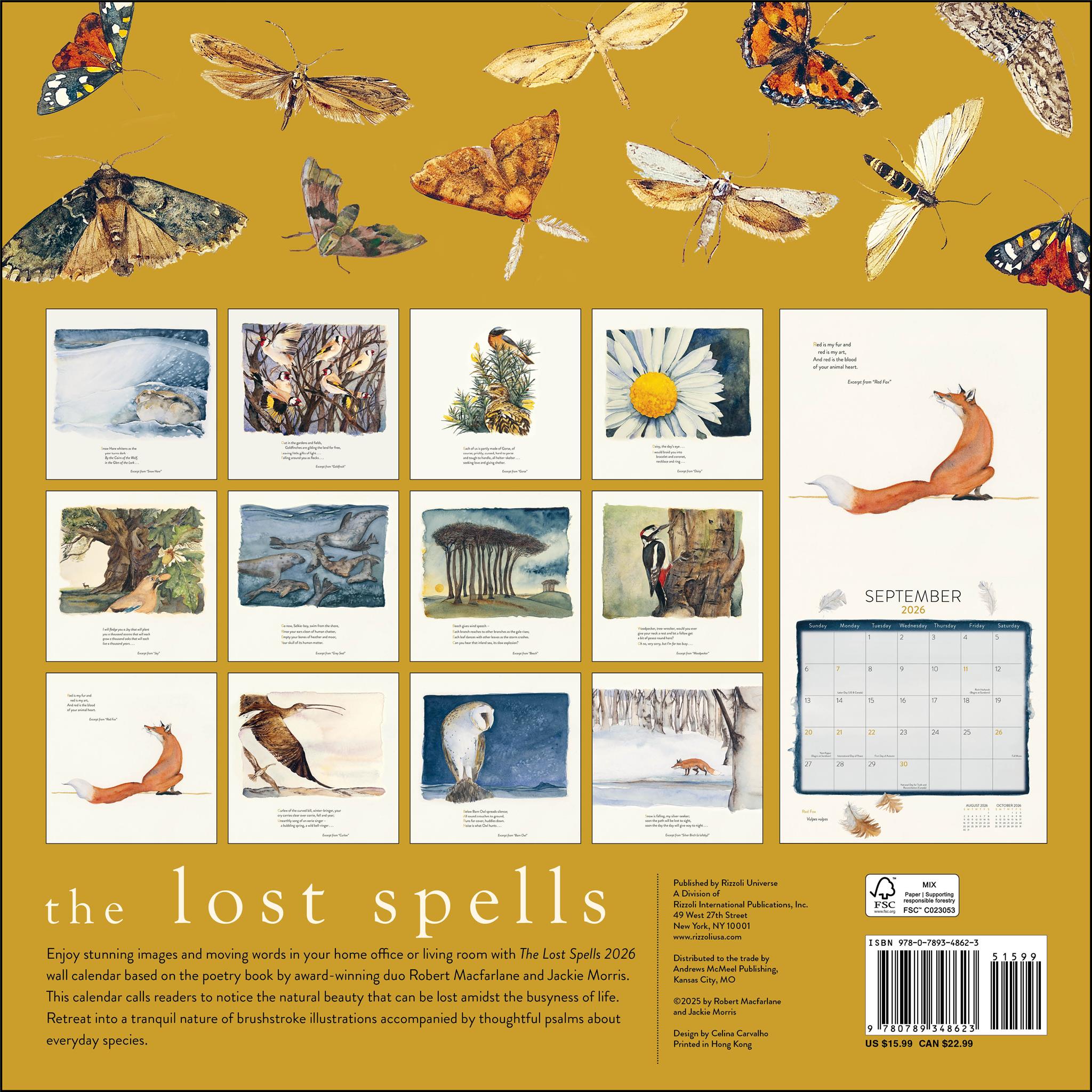 Calendrier mural Lost Spells 2026 - Disponible uniquement en ligne