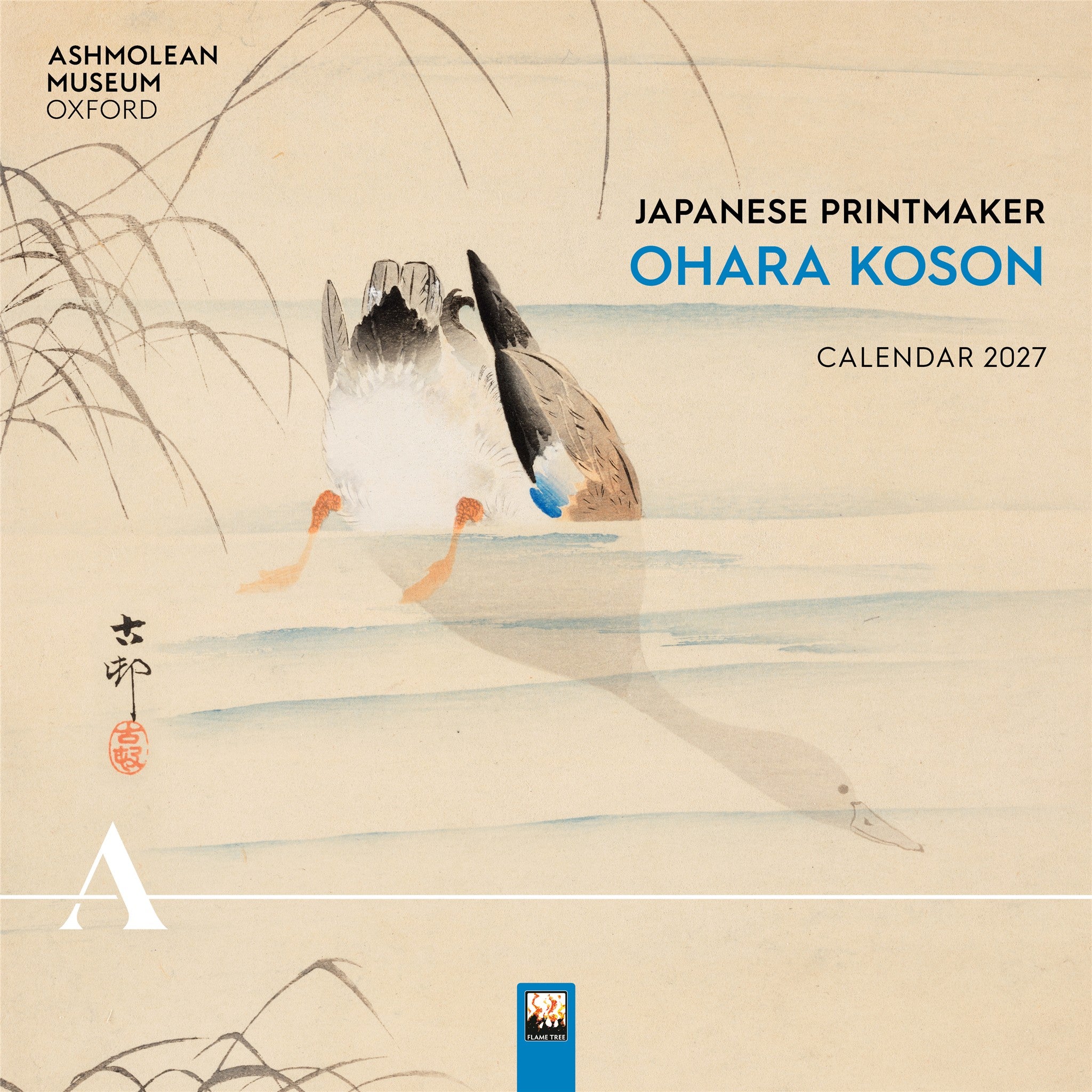 Japanese Printmaker Ohara Koson Ashmolean Museum 2027 Wall Calendar