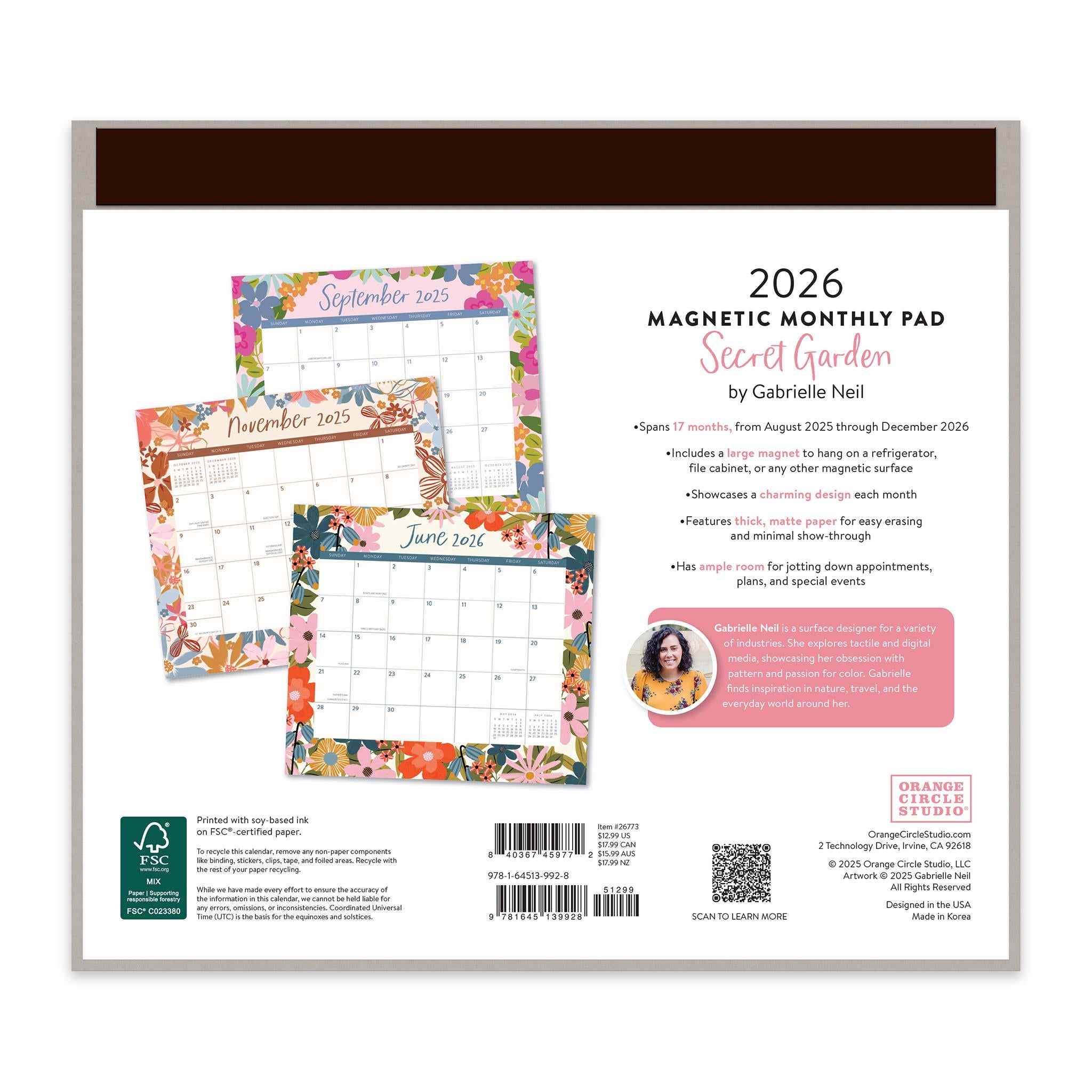 Mini-bloc magnétique exclusif Jardin secret 2025-2026