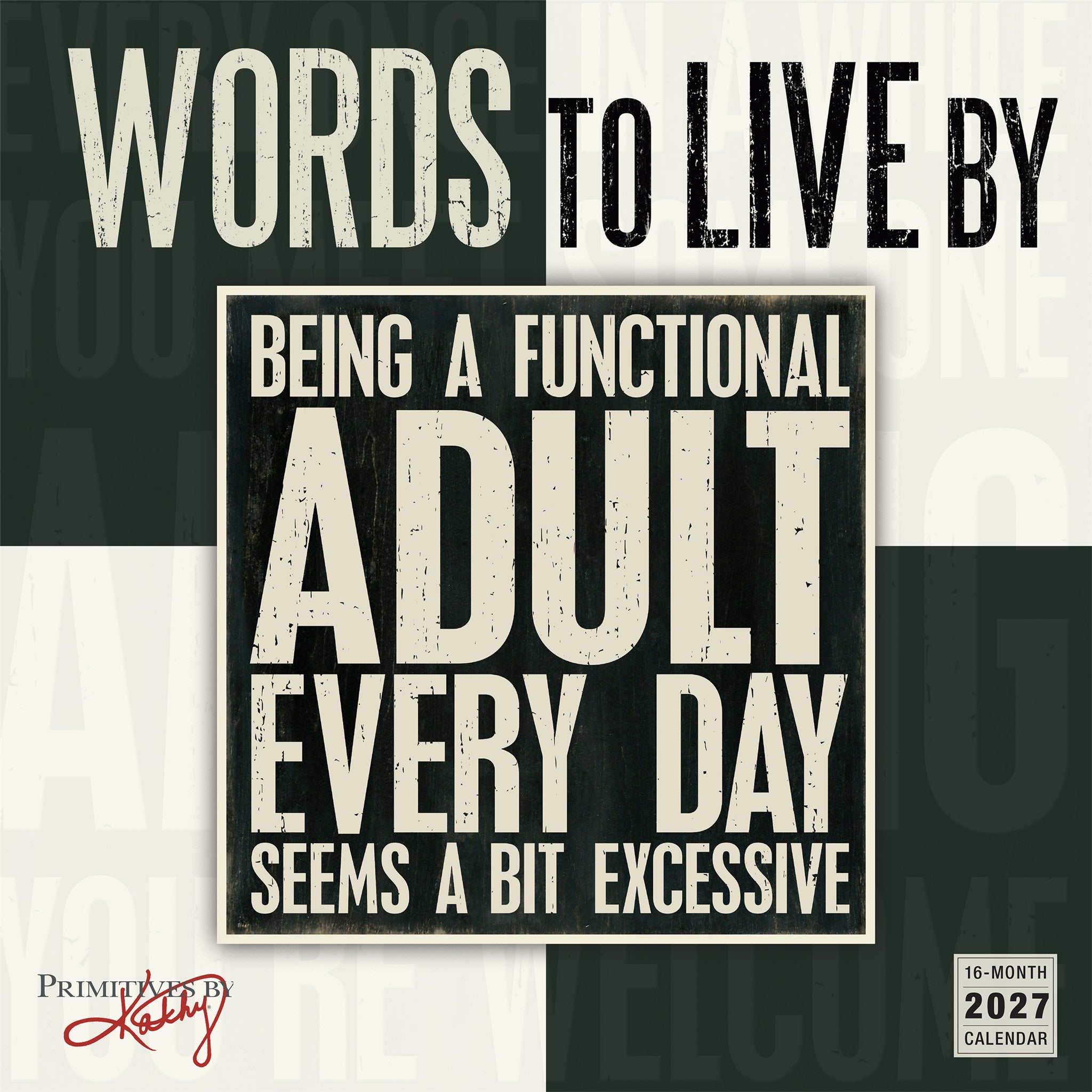 Words to Live By 2027 Wall Calendar