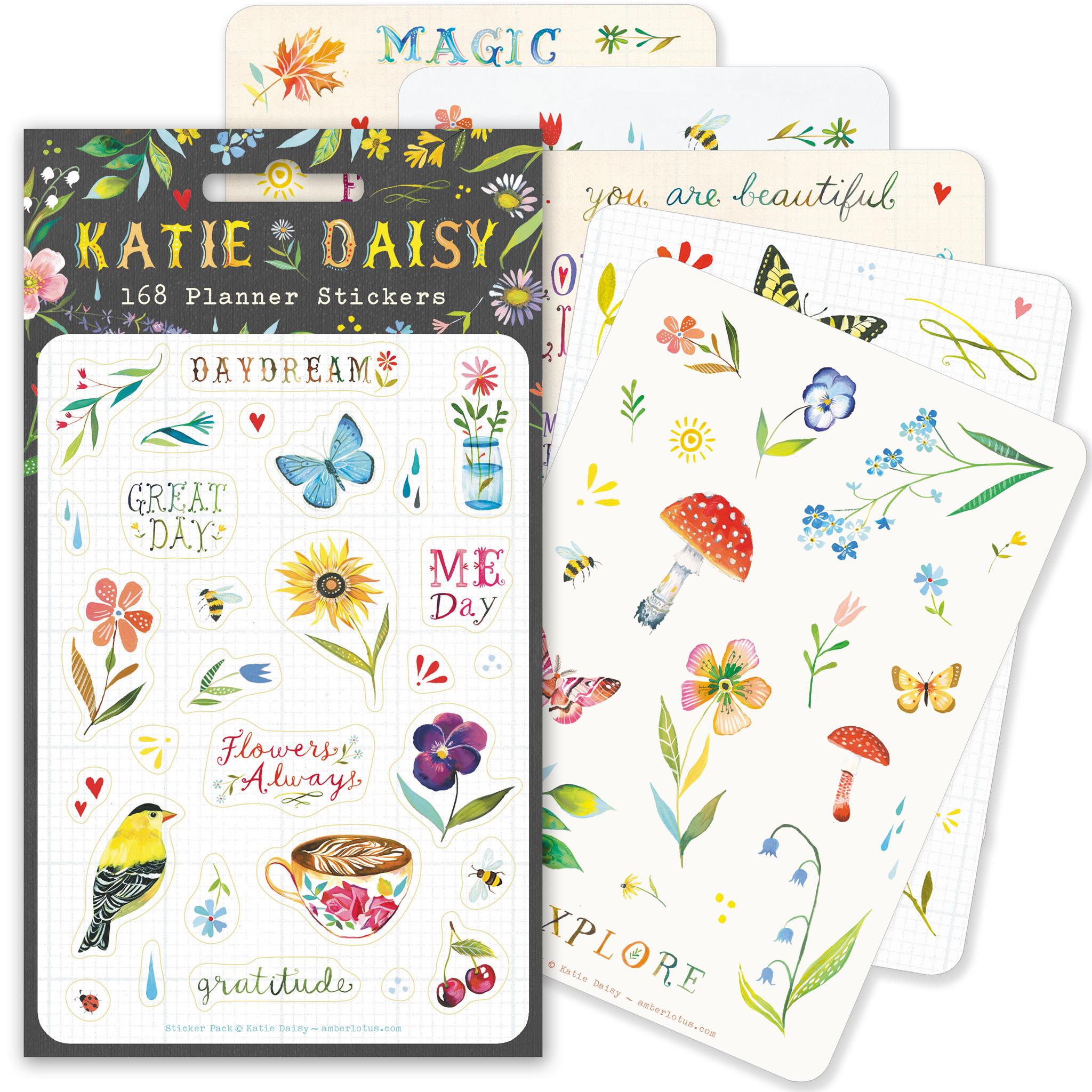 Pack d'autocollants Katie Daisy