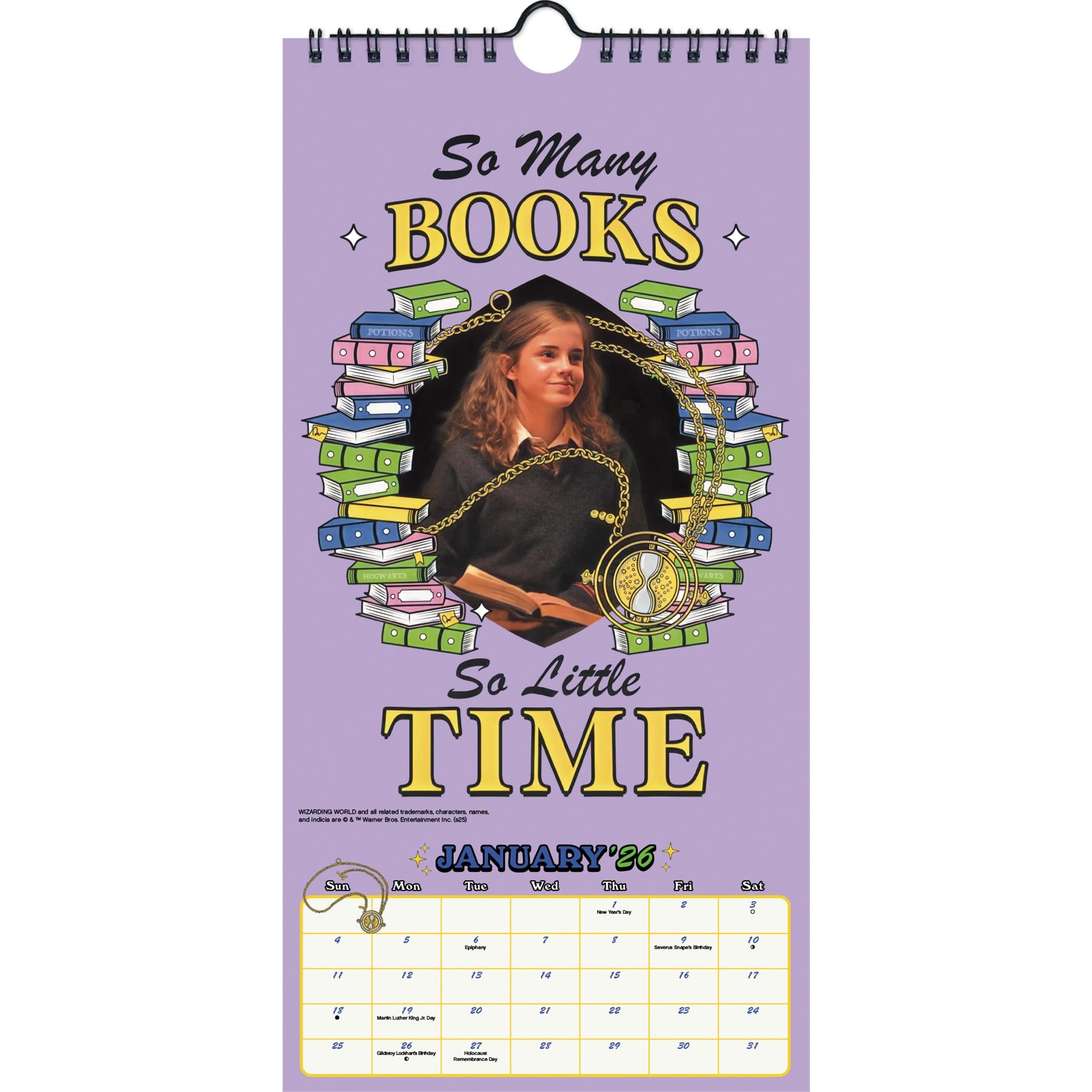 Calendrier mini-poster Harry Potter 2026 - Disponible uniquement en ligne