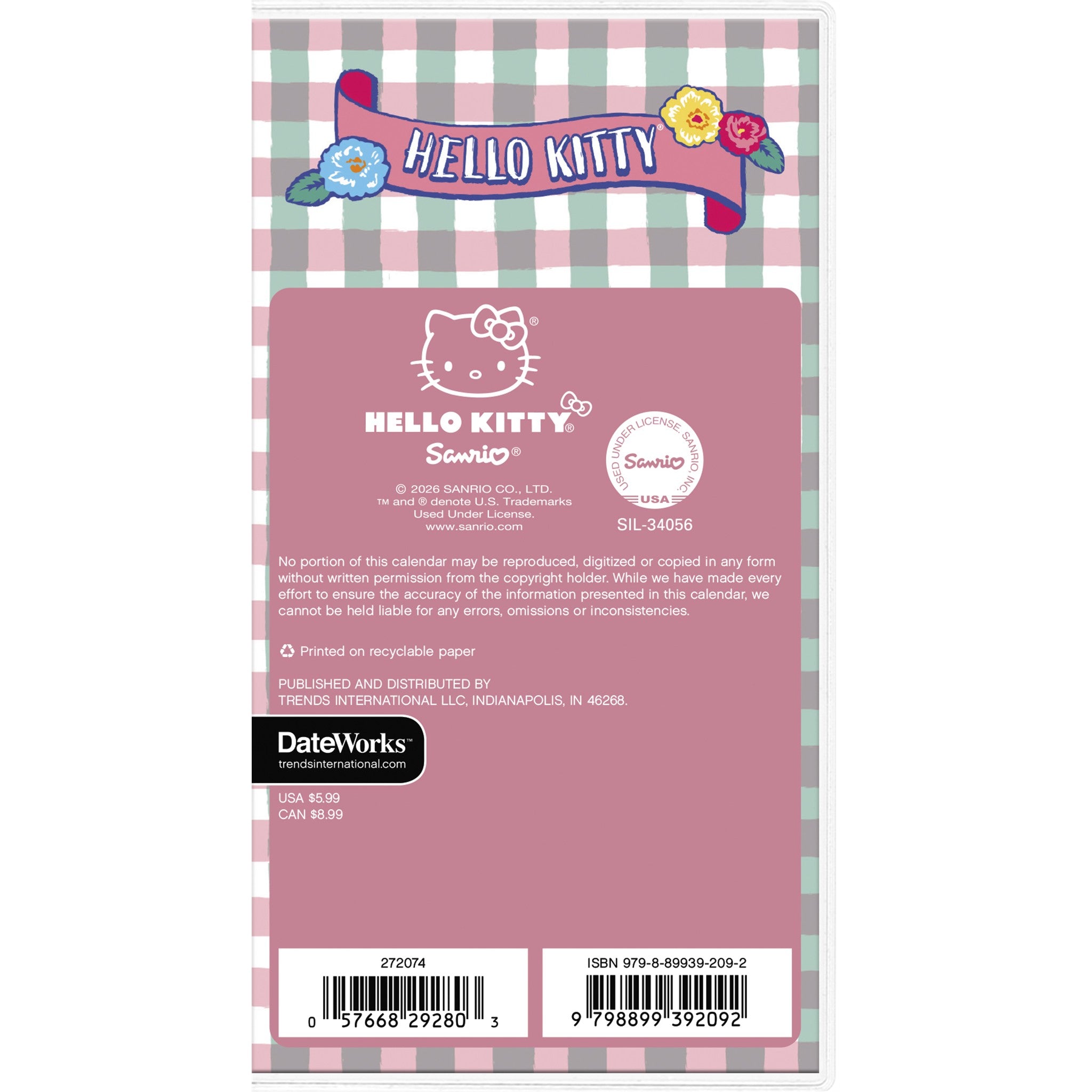 Hello Kitty 2027-2028 2-Year Pocket Planner - Online Only