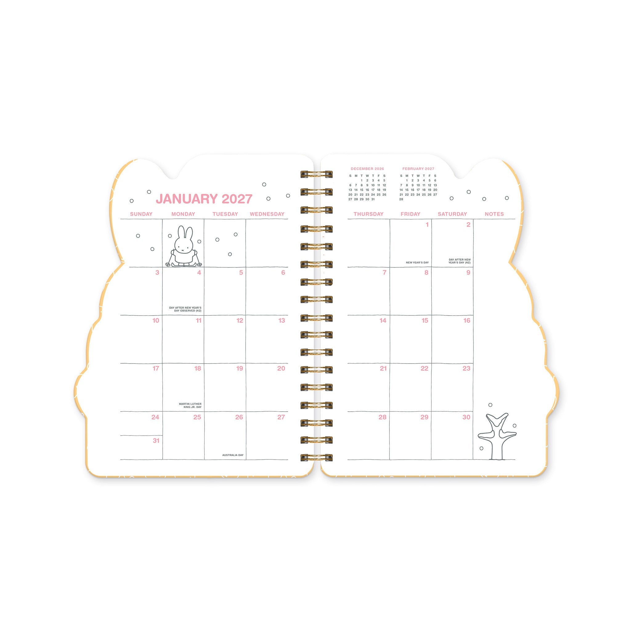 Miffy A Year in Color Die-Cut 2026-2027 Engagement Calendar