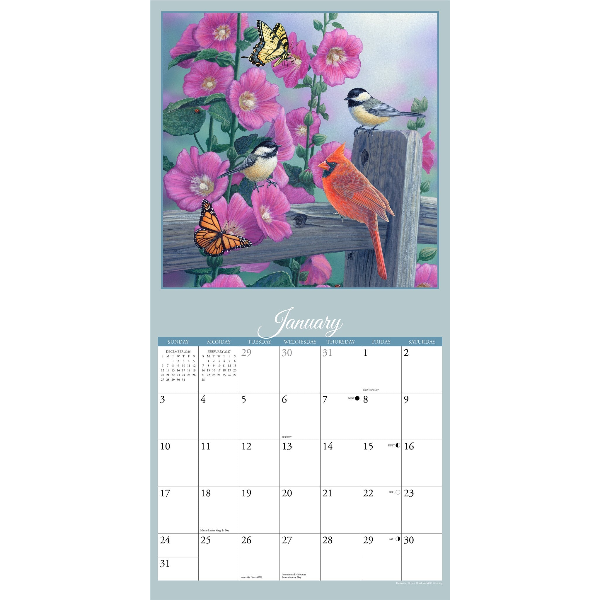 Garden Birds 2027 Wall Calendar - Online Only