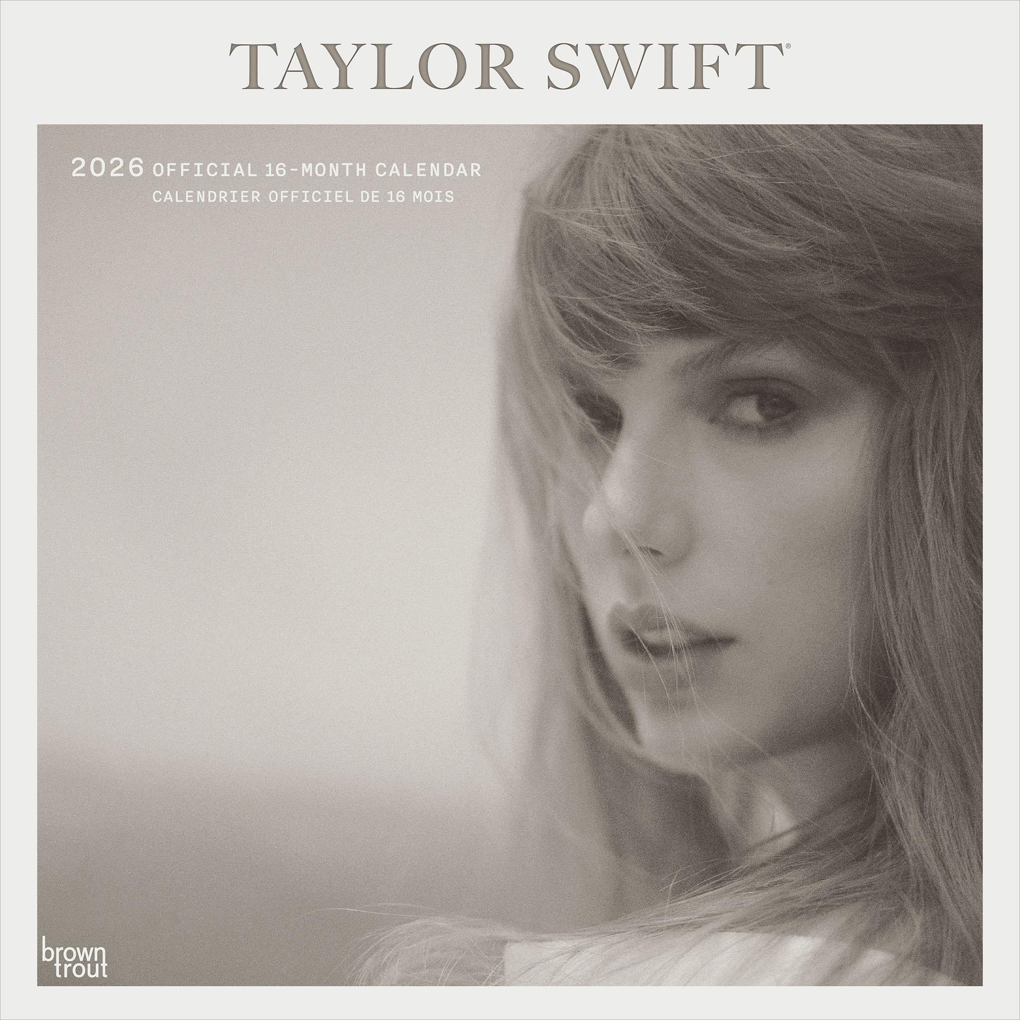 Calendrier mural bilingue Taylor Swift 2026