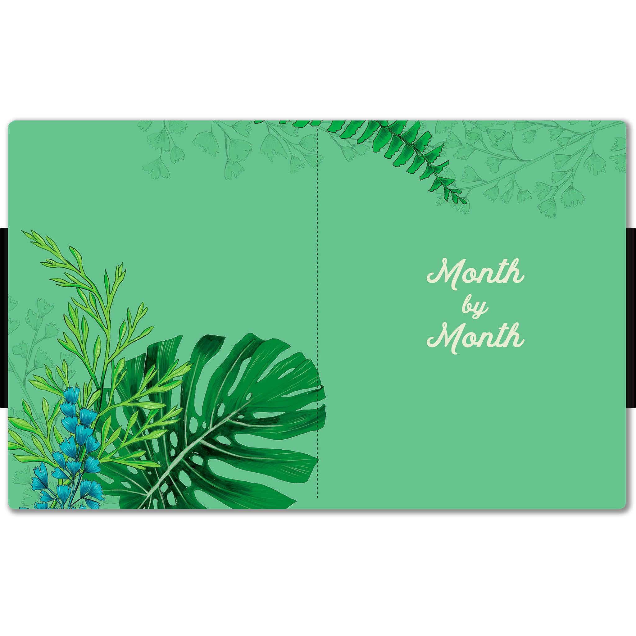 Greenery 2025-2026 Monthly Planner Calendar - Online Only
