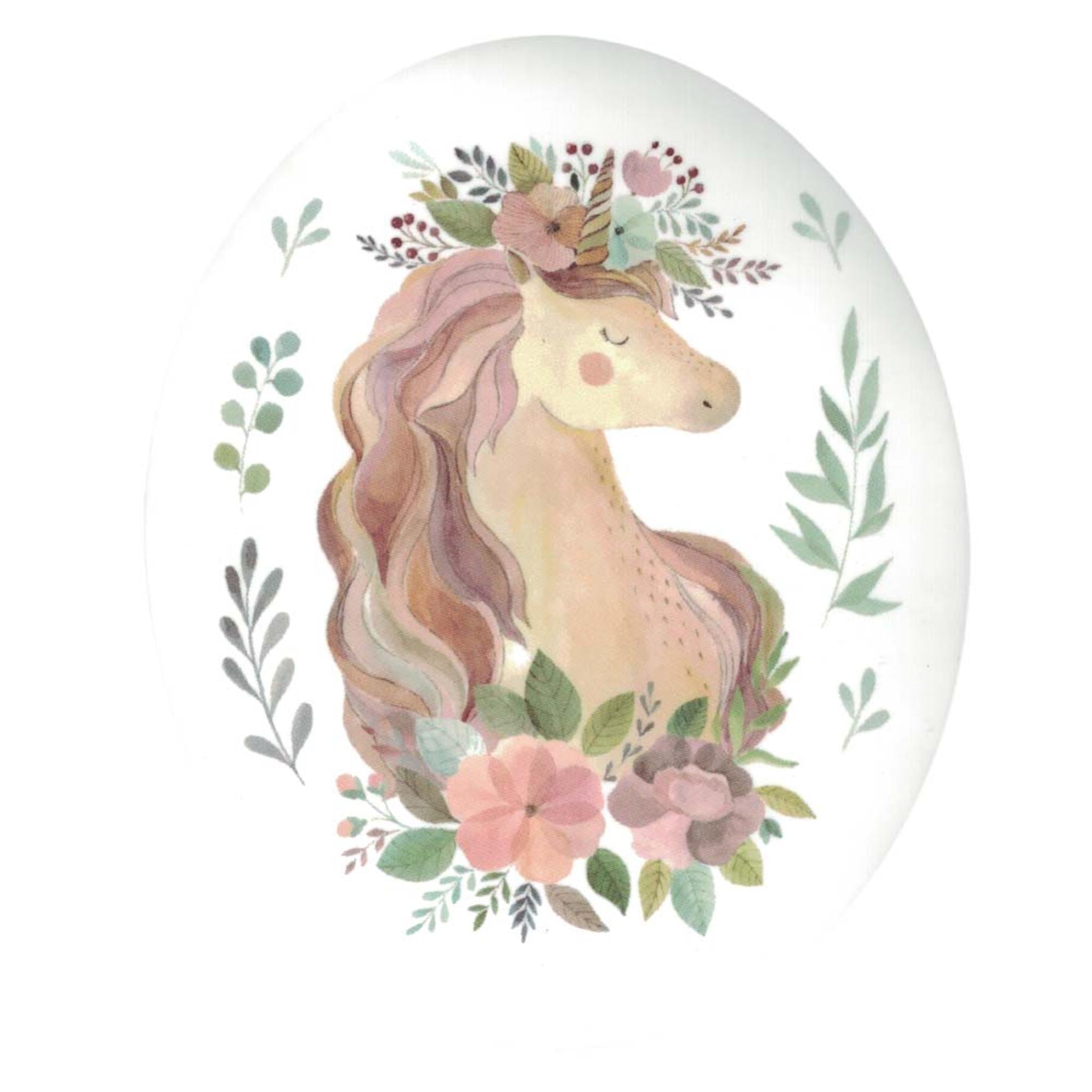 Autocollant en vinyle « Jolie licorne »