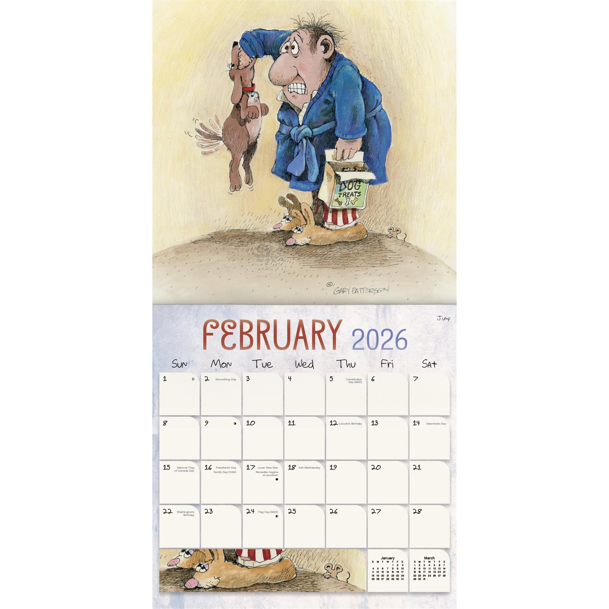 Gary Patterson Dogs 2026 Wall Calendar - Online Only