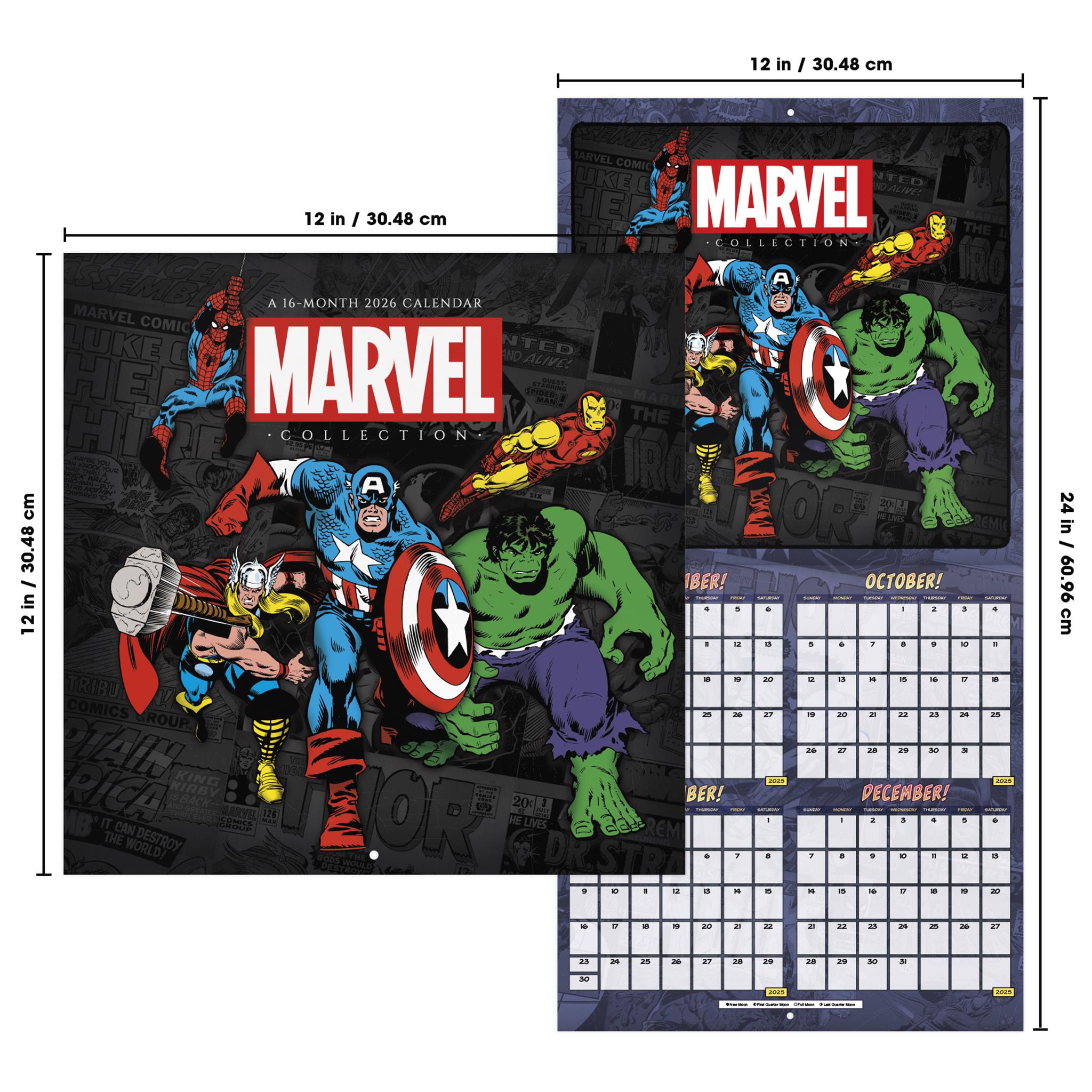 Marvel Comics 2026 Wall Calendar