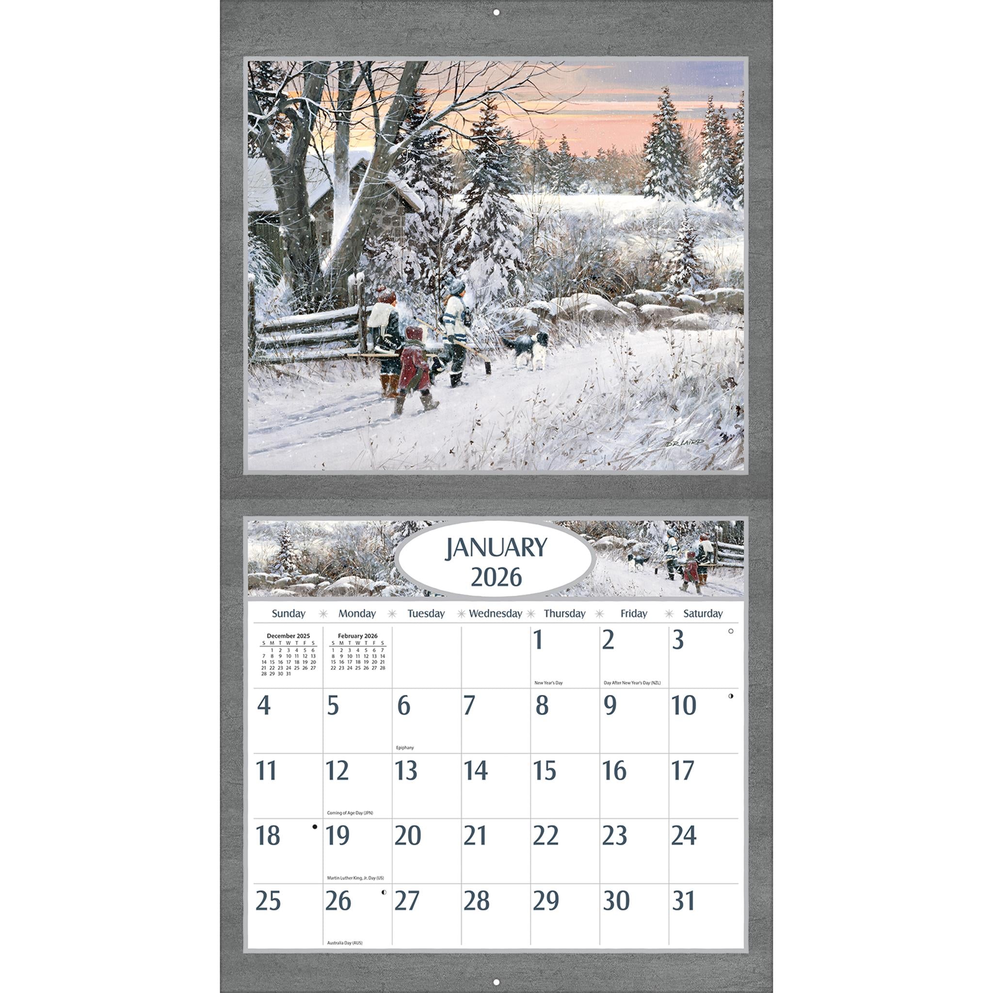 Hockey Hockey Hockey 2026 Deluxe Wall Calendar