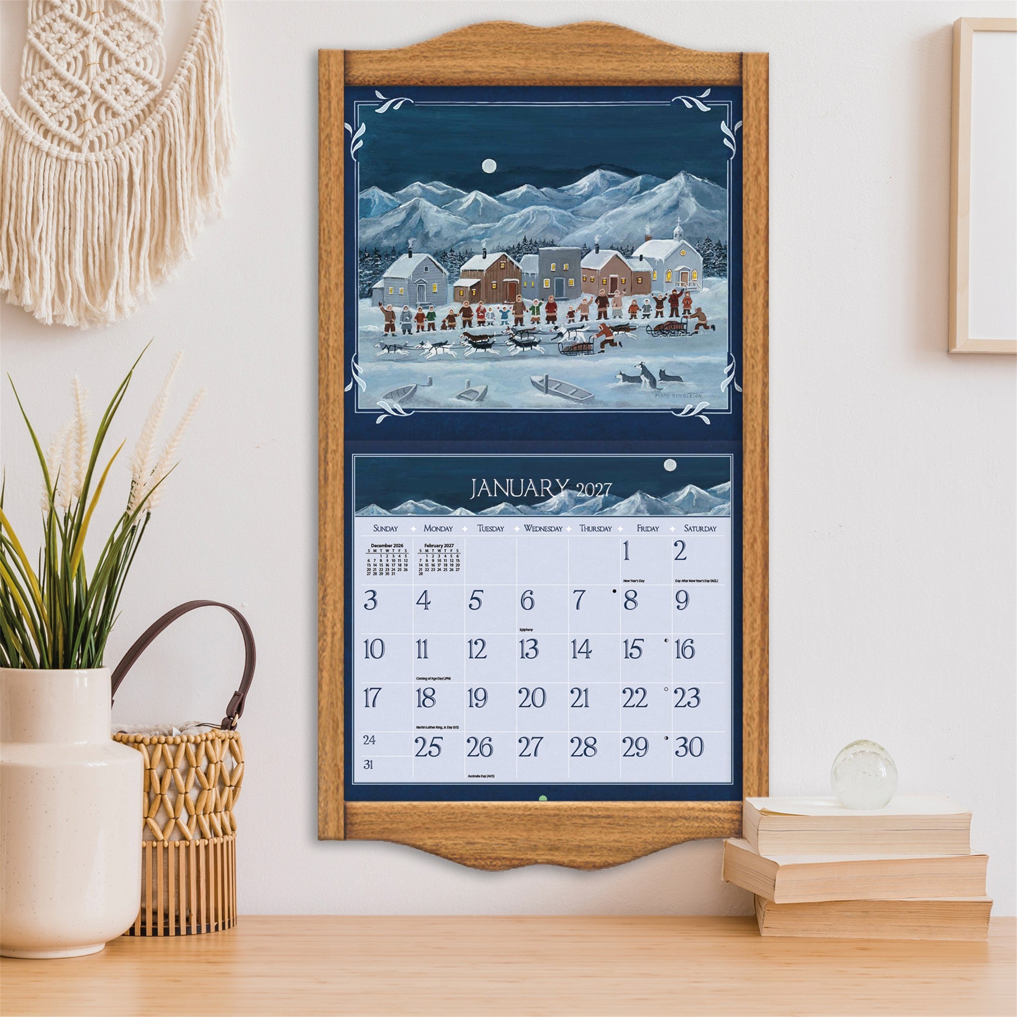 Lang Folk Art Special Edition with Print 2027 Wall Calendar