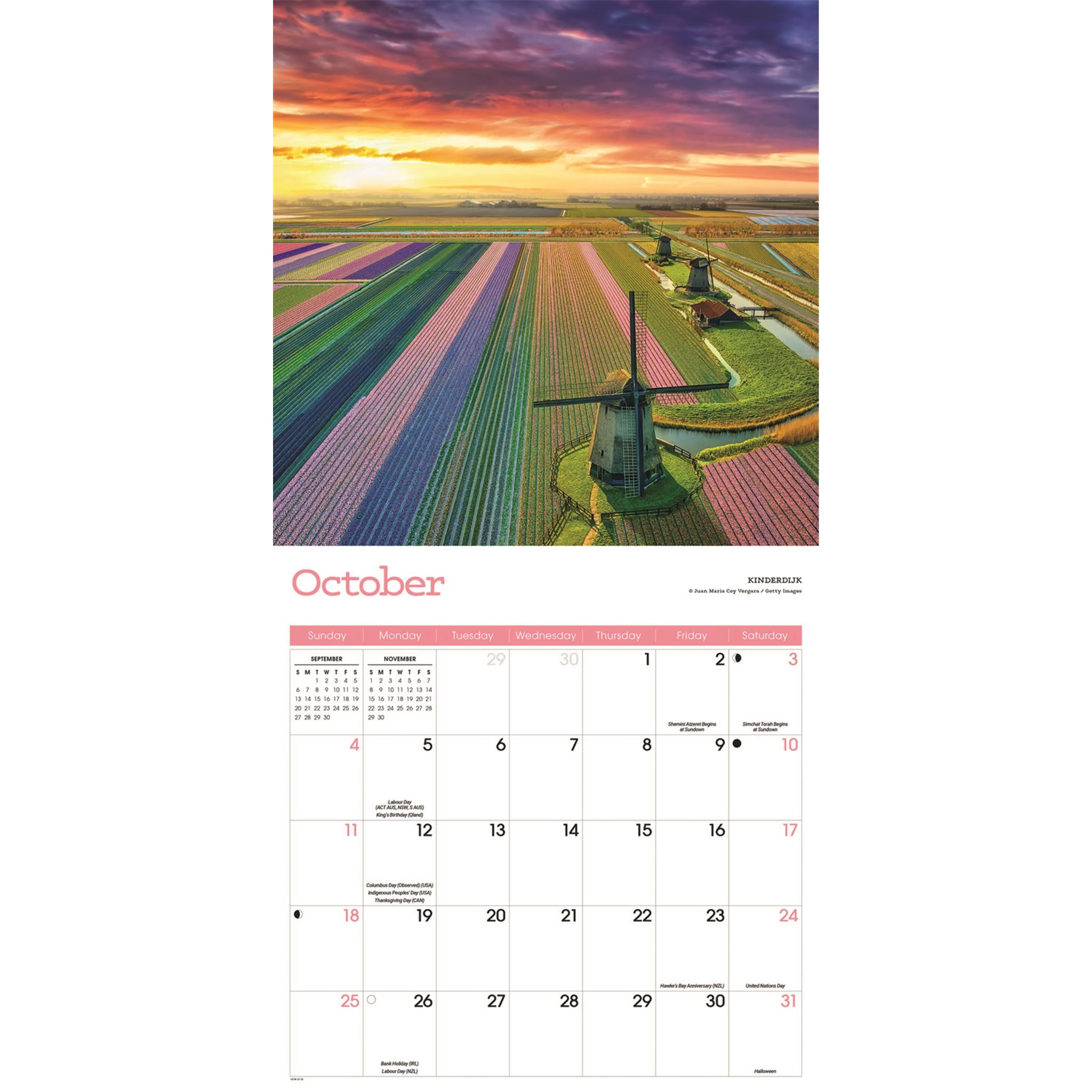 Netherlands 2026 Wall Calendar