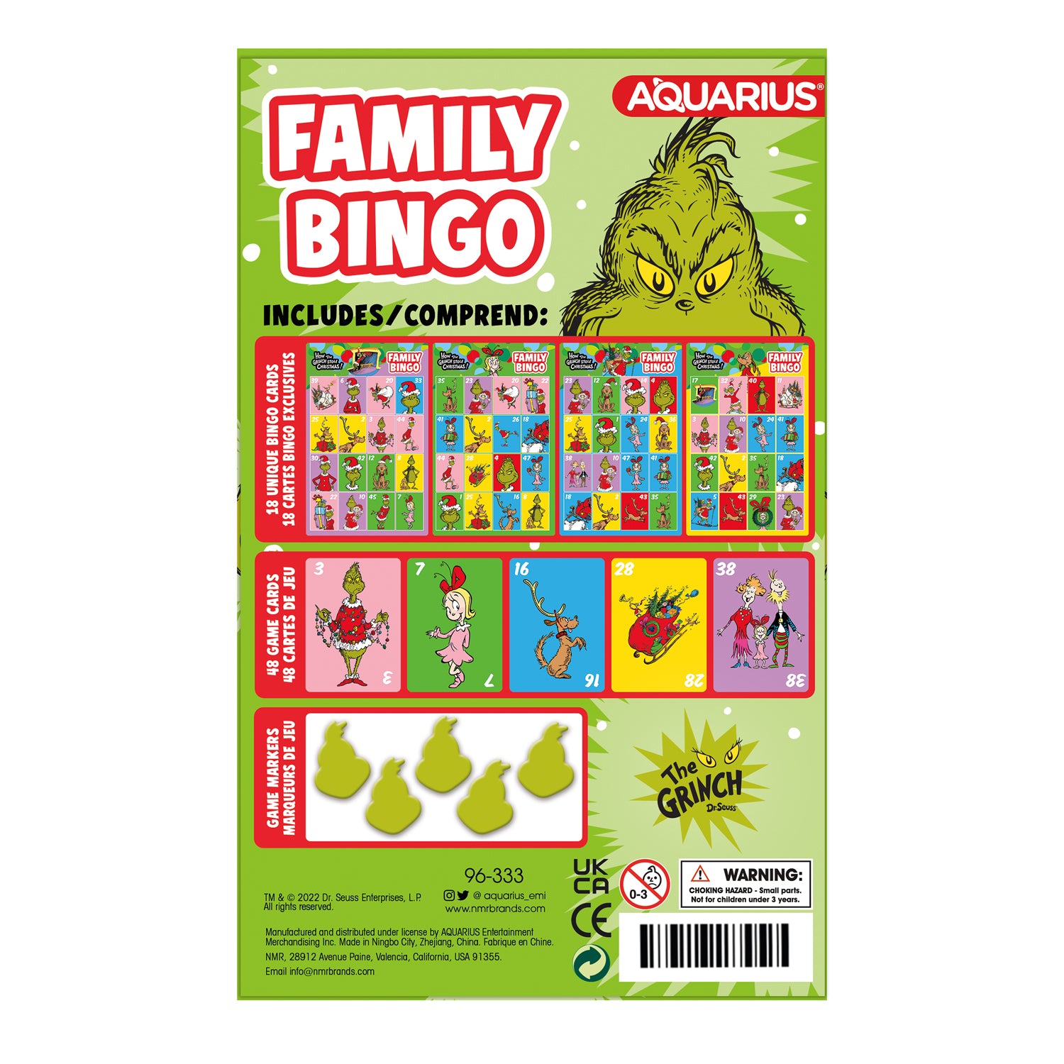 Le Bingo de la famille Grinch