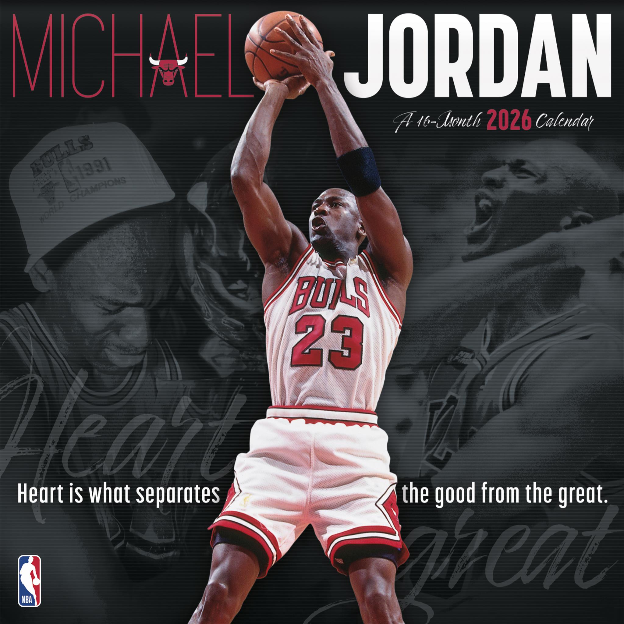 Calendrier mural NBA Michael Jordan 2026