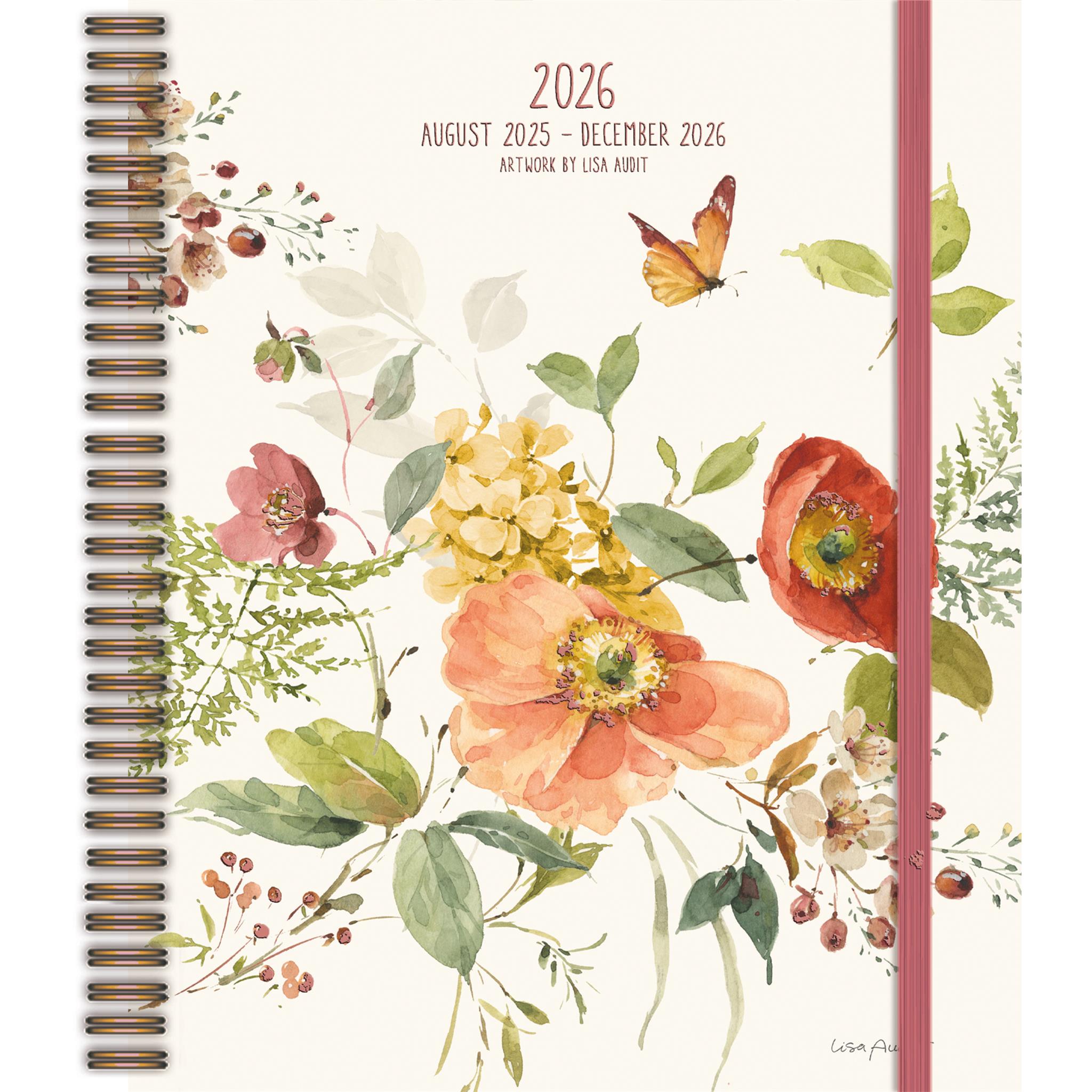 Calendrier de fiançailles Watercolor Wonder 2025-2026