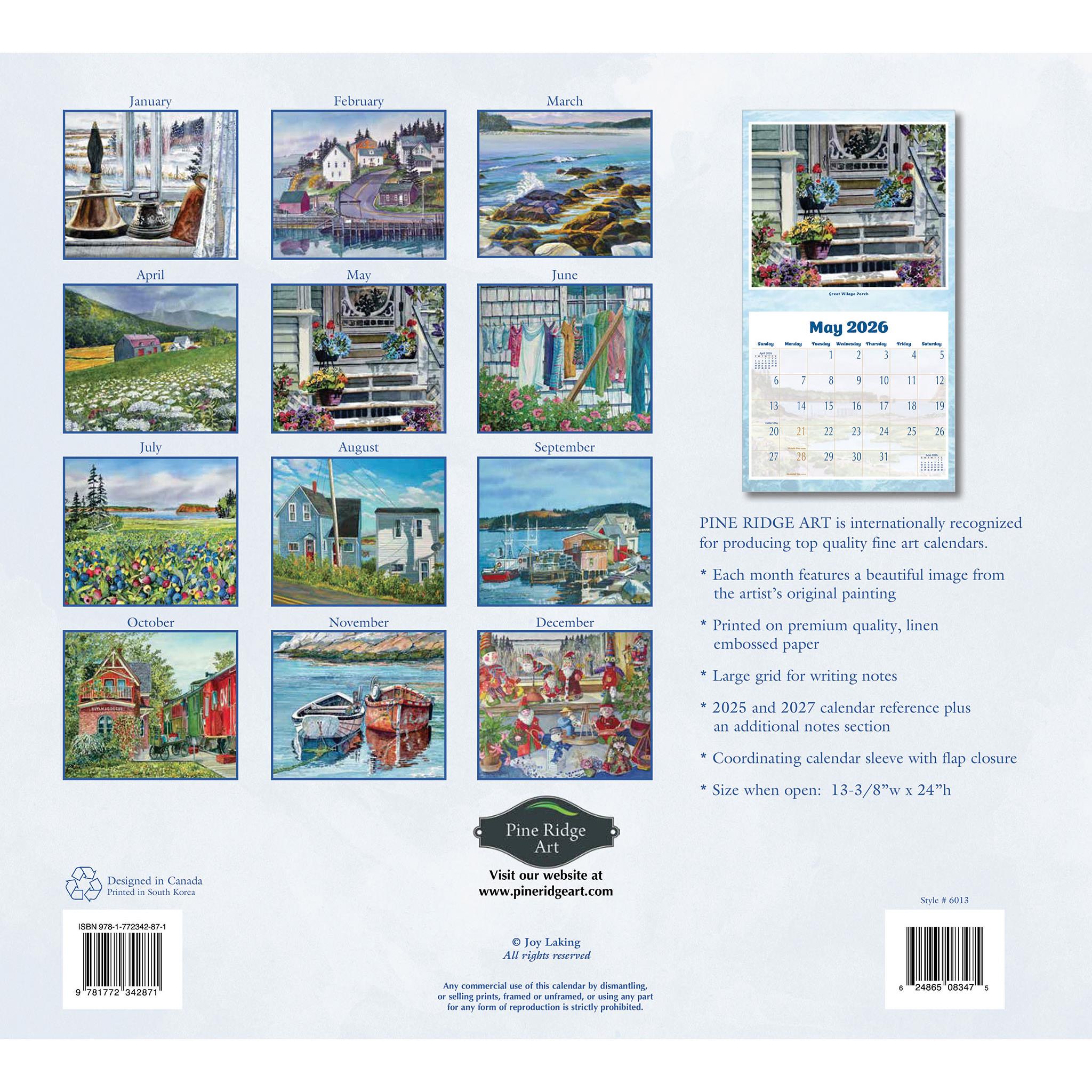 Calendrier mural Moments maritimes 2026