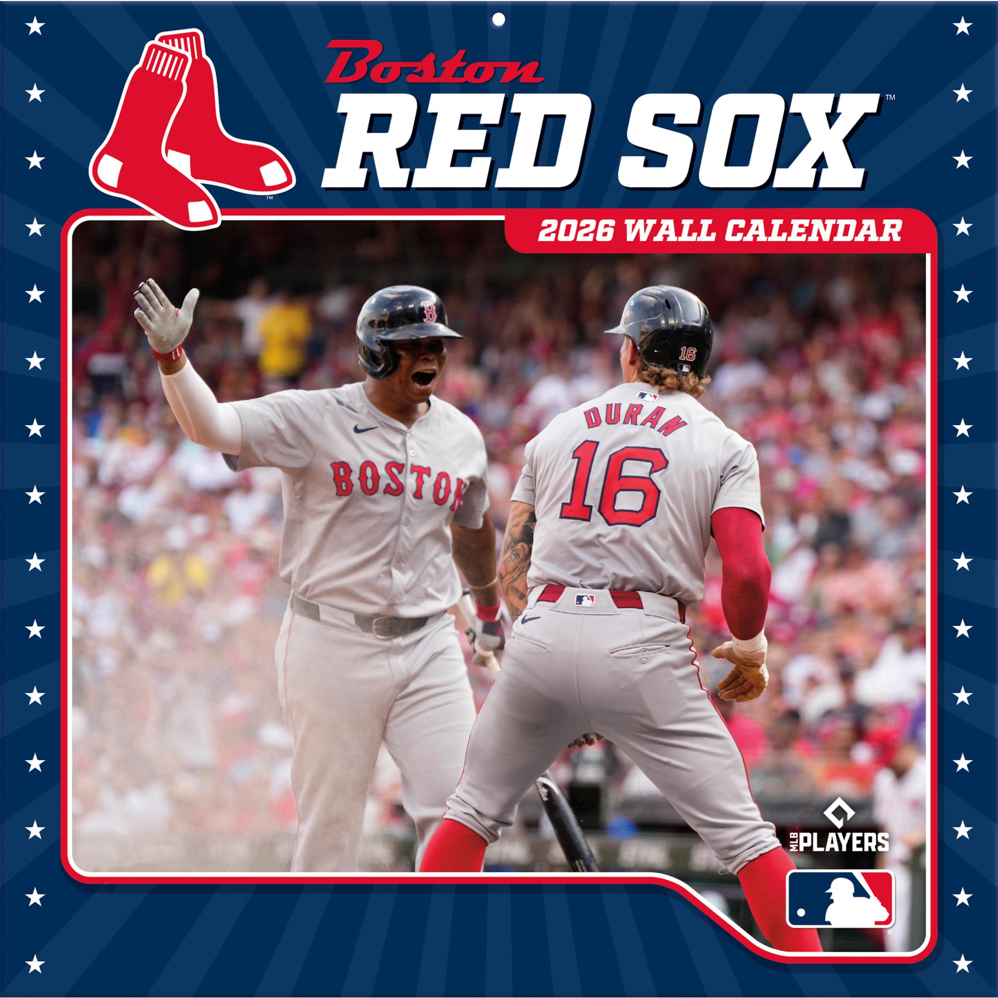 Calendrier mural 2026 des Red Sox de Boston (MLB)