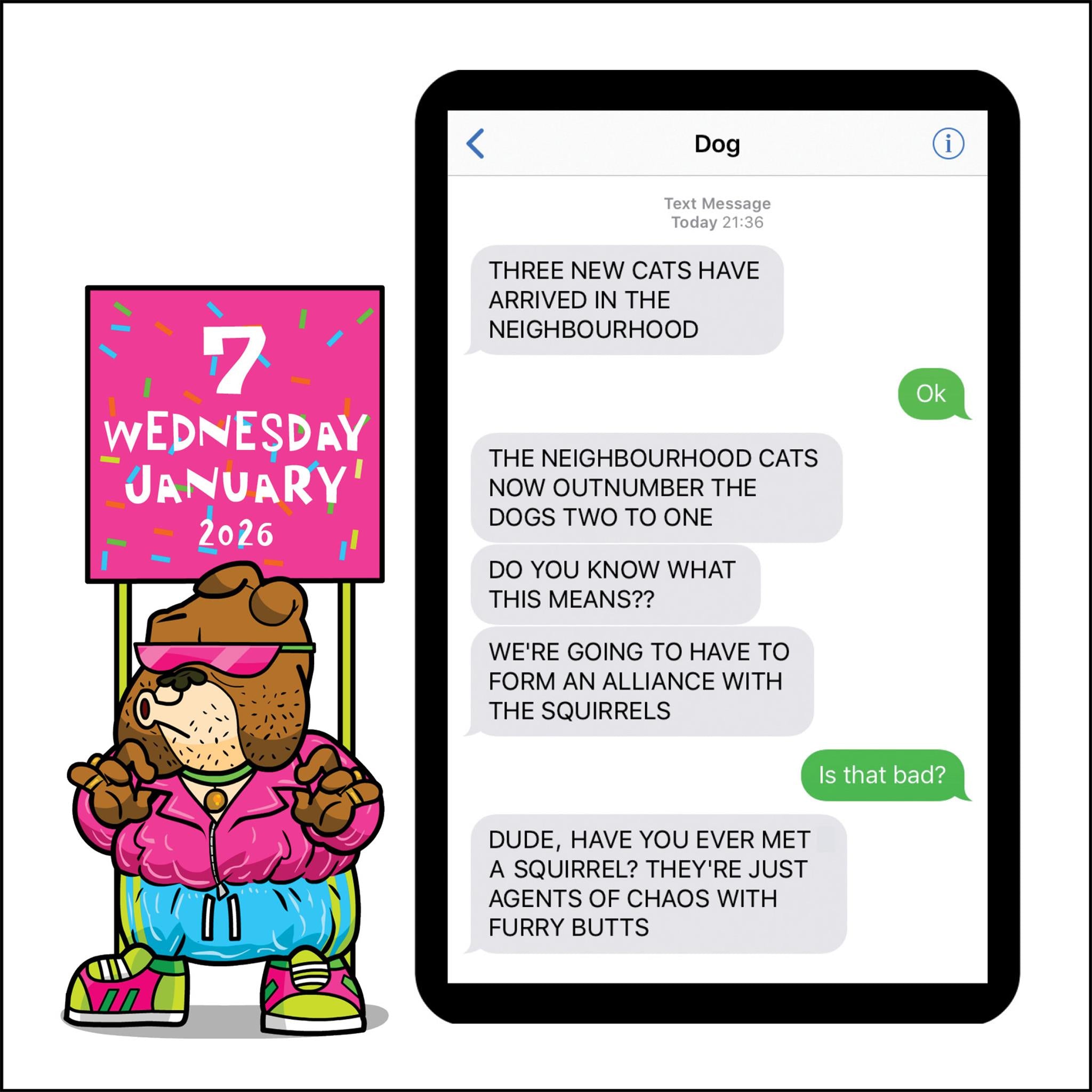 Texts From Dog 2026 Box Calendar